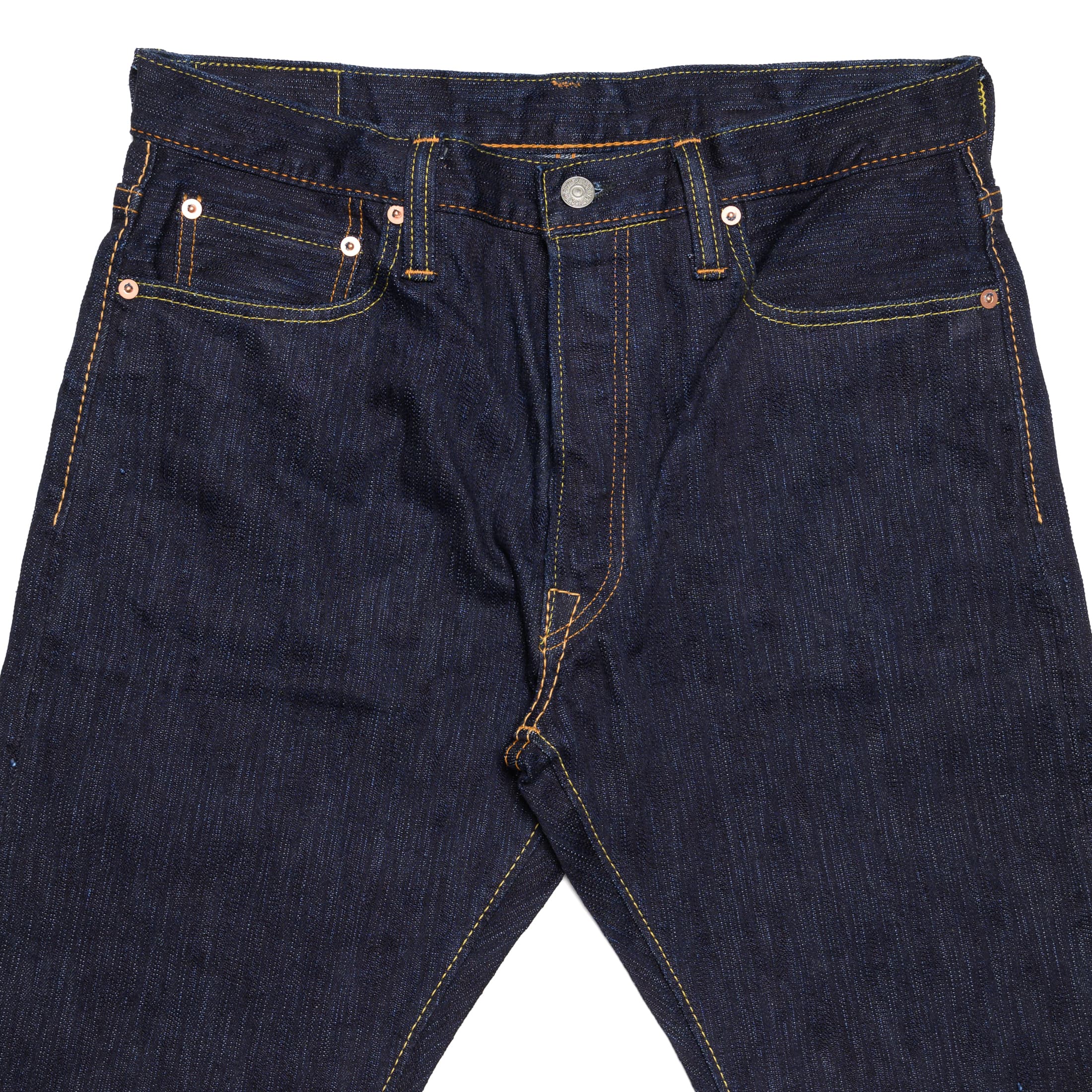 1167 13oz Extra Slub Stretch Selvedge Denim - Relaxed Tapered - Indigo - Image 4