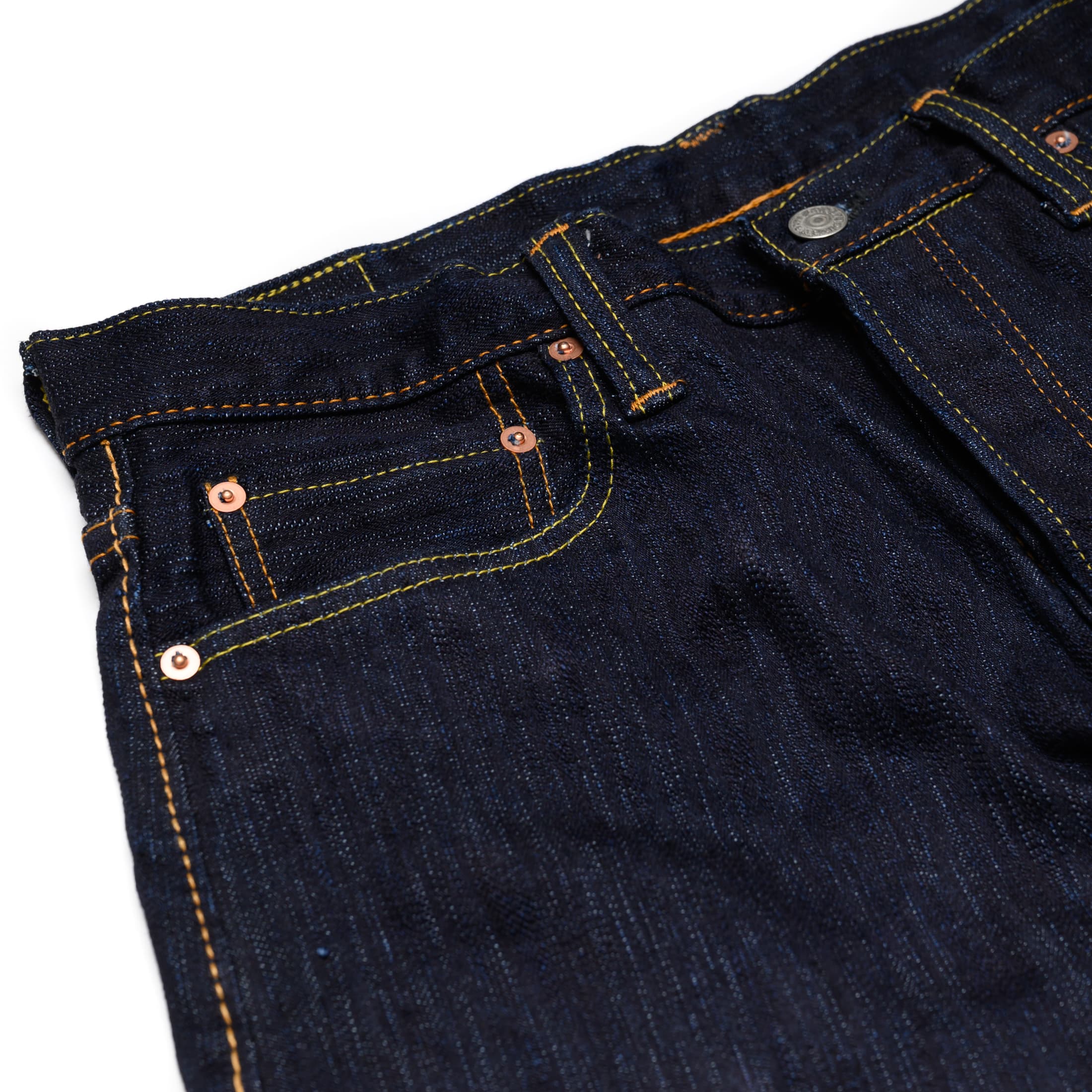 1167 13oz Extra Slub Stretch Selvedge Denim - Relaxed Tapered - Indigo - Image 6
