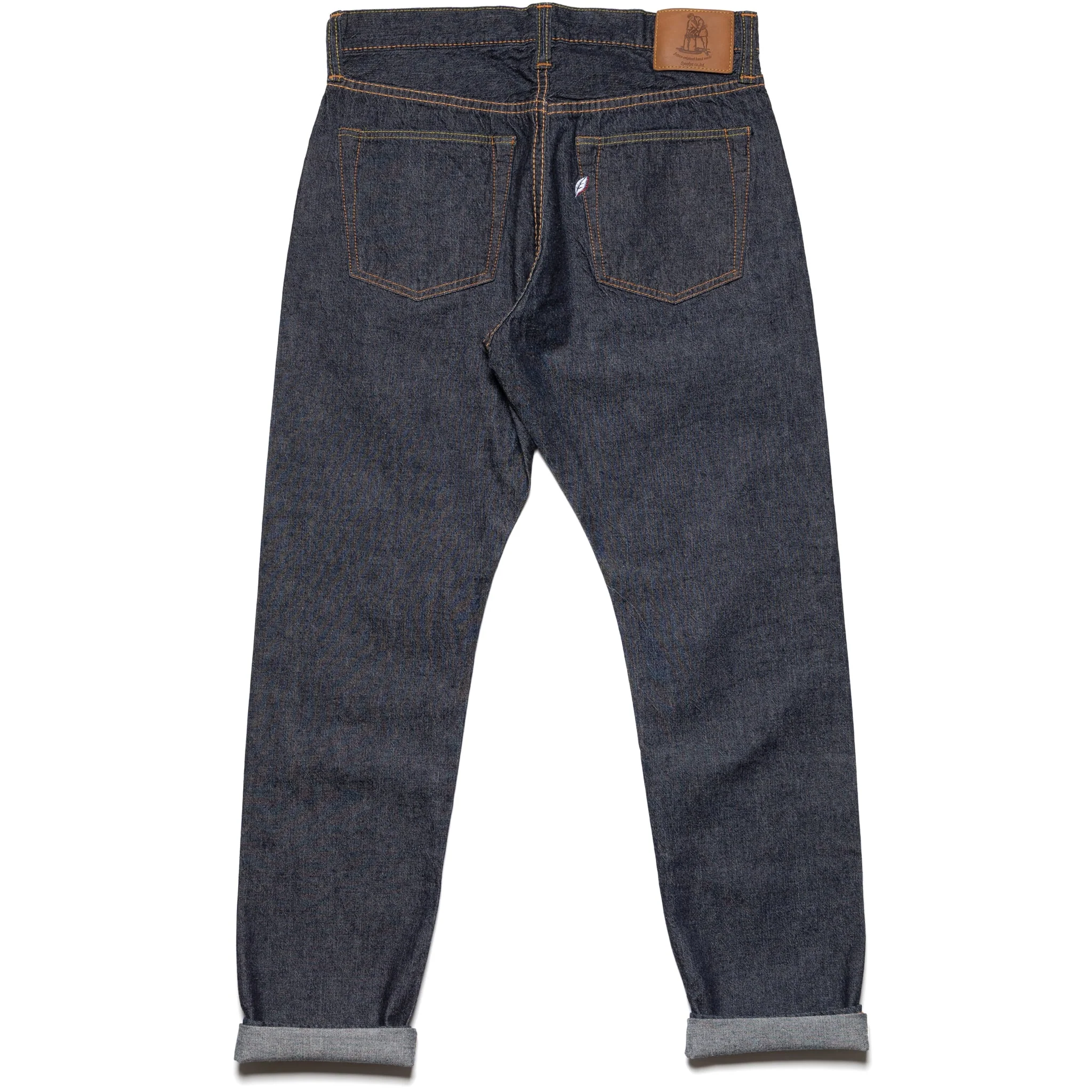 1182-019 10oz Selvedge Denim Relaxed Tapered - Indigo x Natural White - Image 3