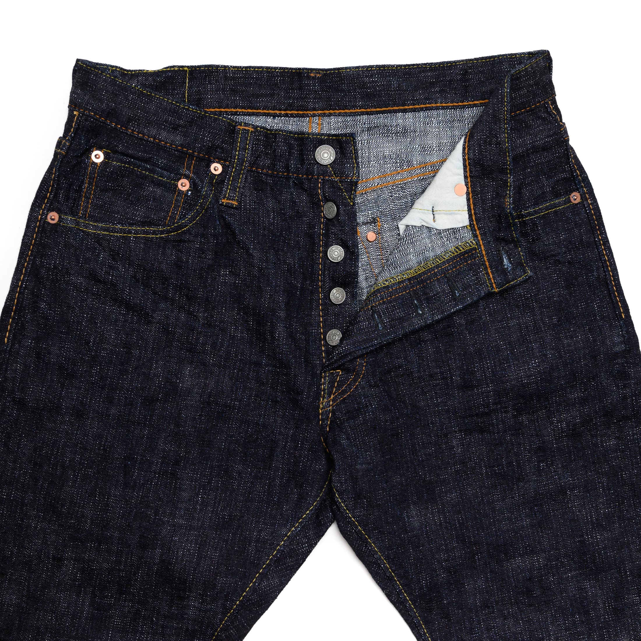 WSB-019 16oz Double Slub Selvedge Denim Relaxed Taper - Indigo - Image 5