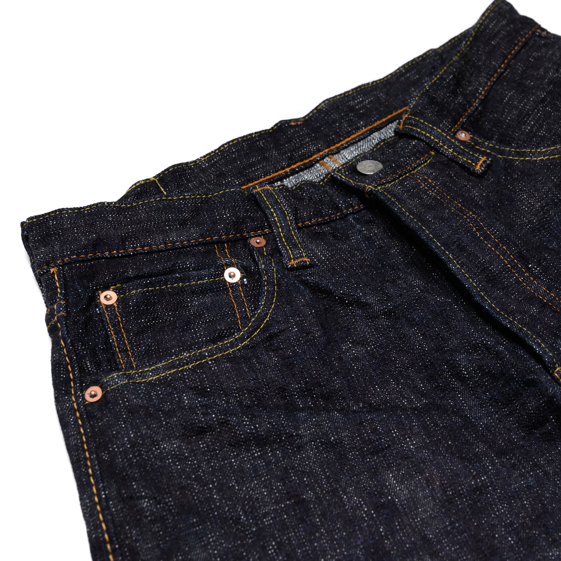 WSB-019 16oz Double Slub Selvedge Denim Relaxed Taper - Indigo - Image 6