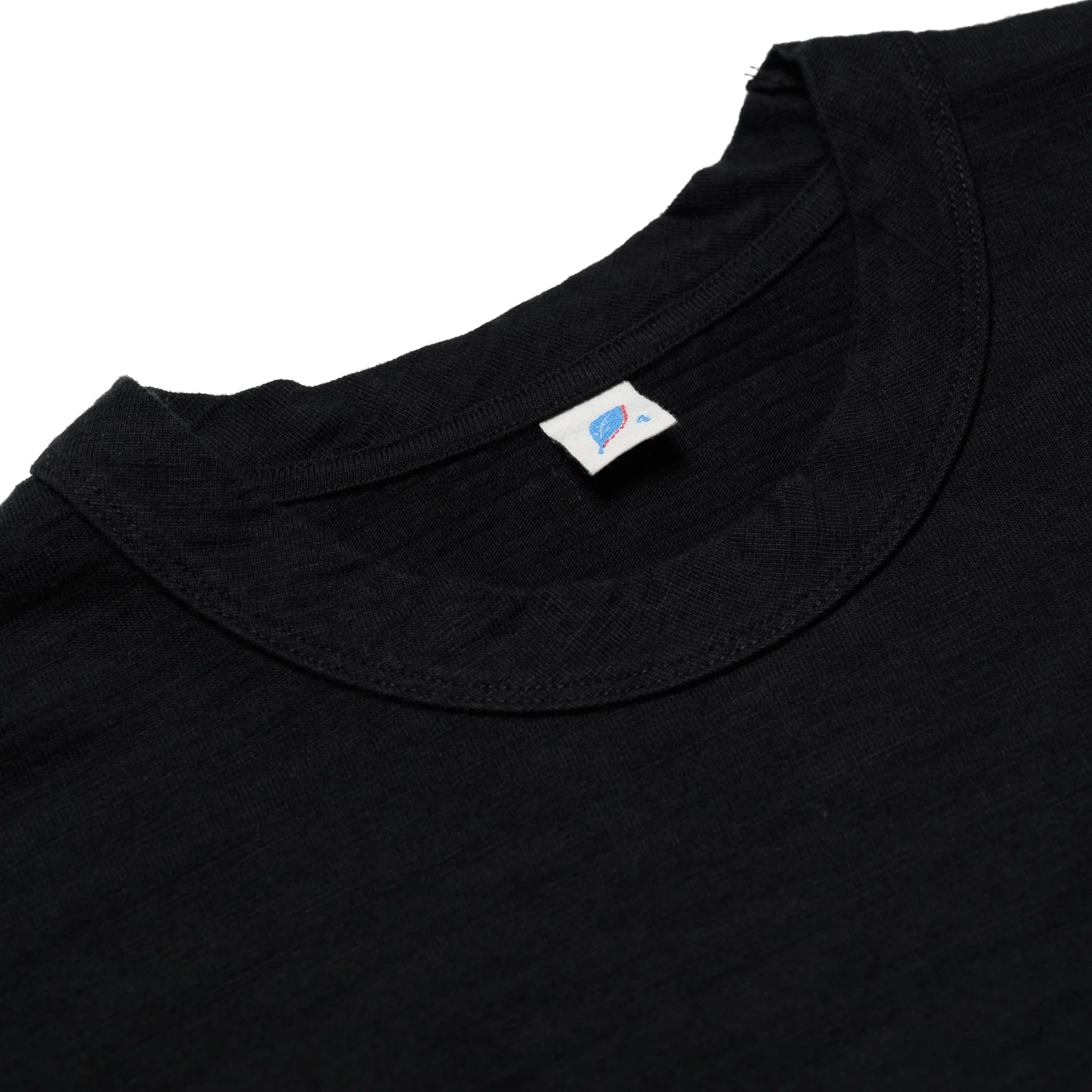 LS-SLB-5011-BK Slub Jersey Long Sleeve - Black - Image 3