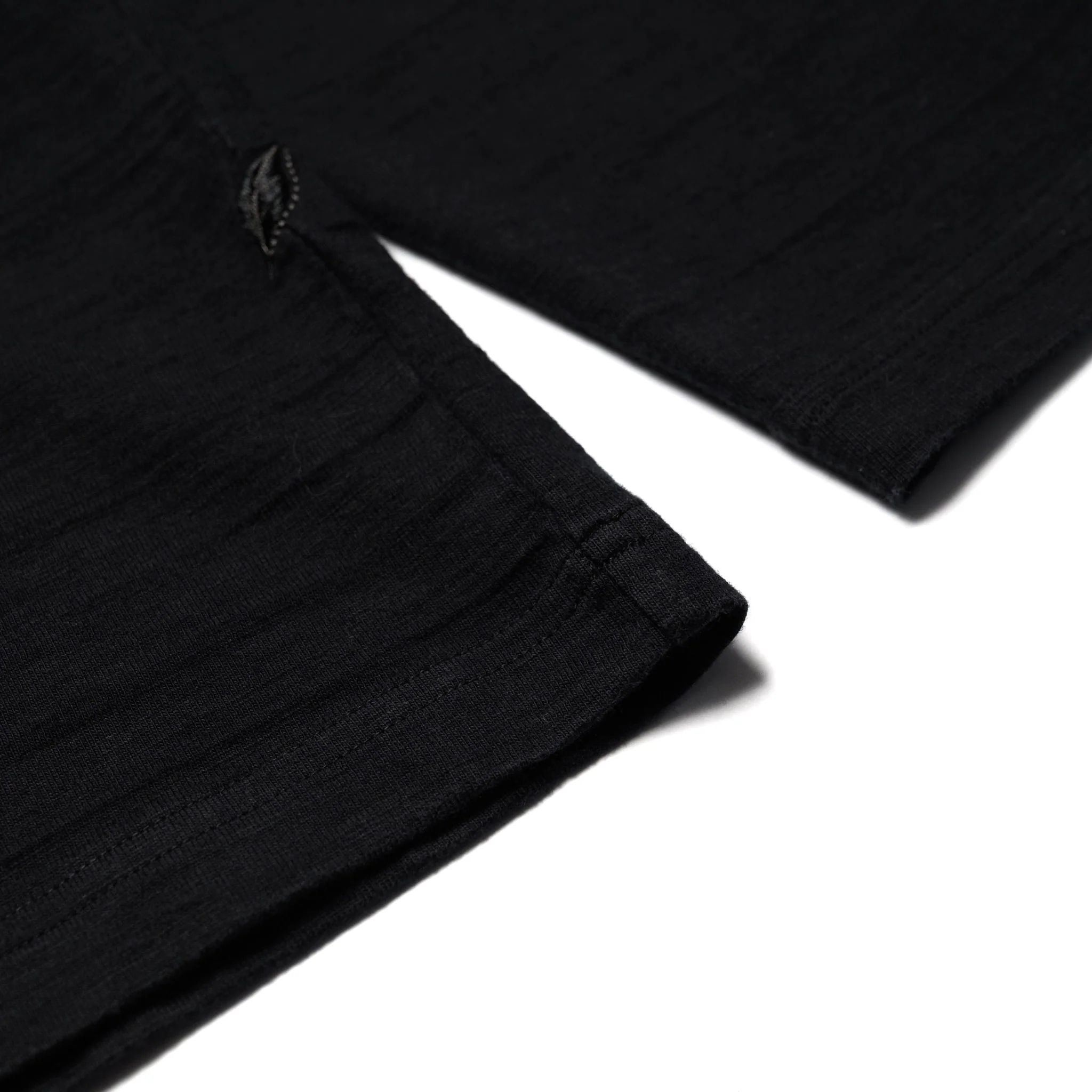 LS-SLB-5011-BK Slub Jersey Long Sleeve - Black - Image 5