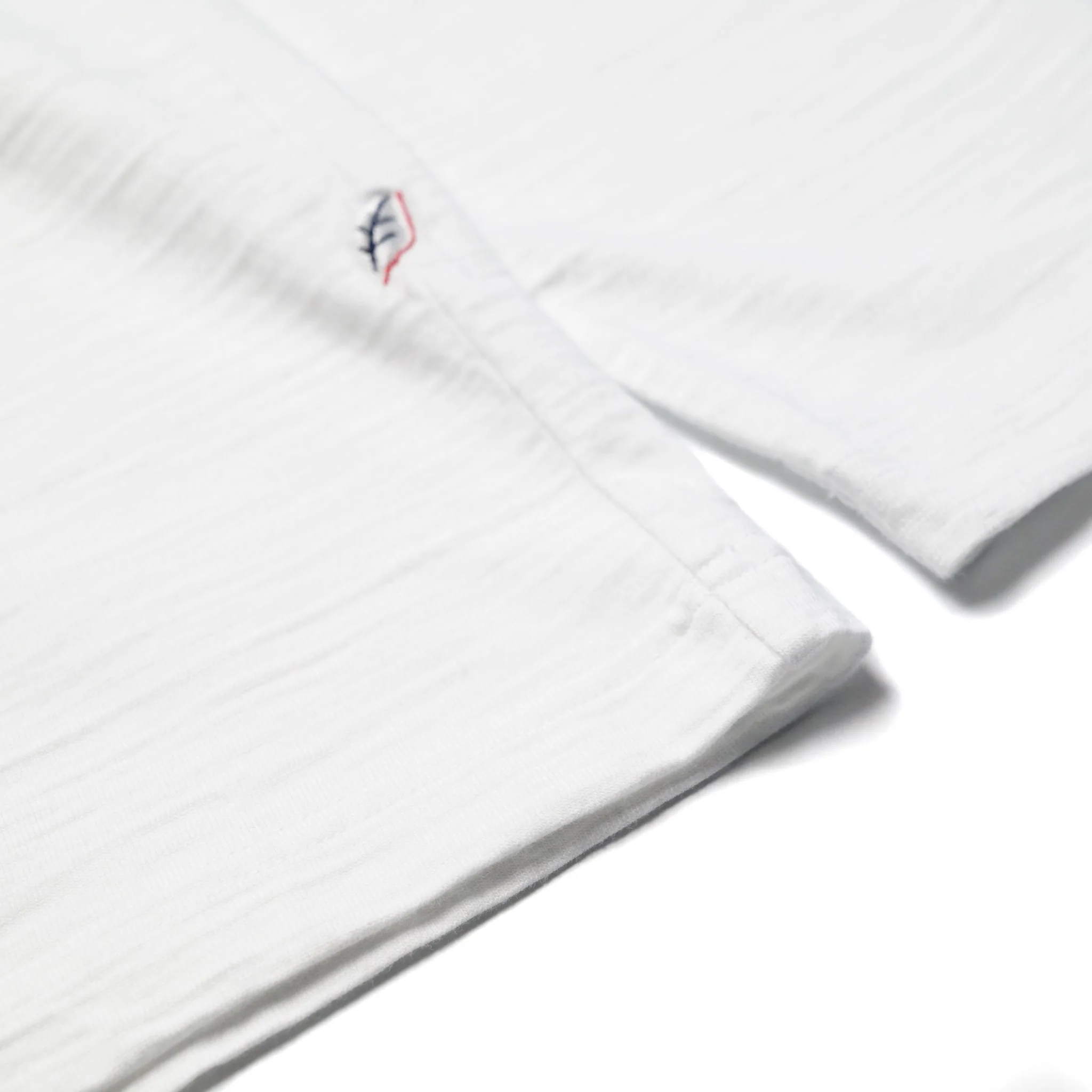 LS-SLB-5011-WH Slub Jersey Long Sleeve - White - Image 5
