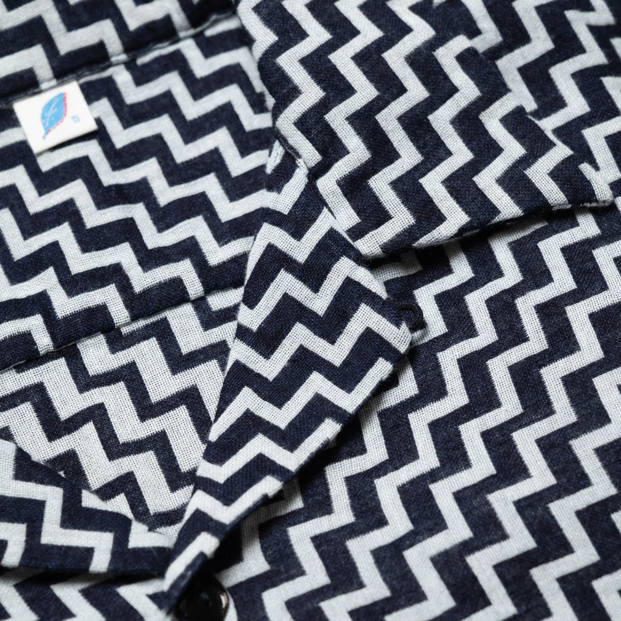 SS-2232-2 Jacquard Open Collar Short Sleeve Shirt - Saw - Image 11