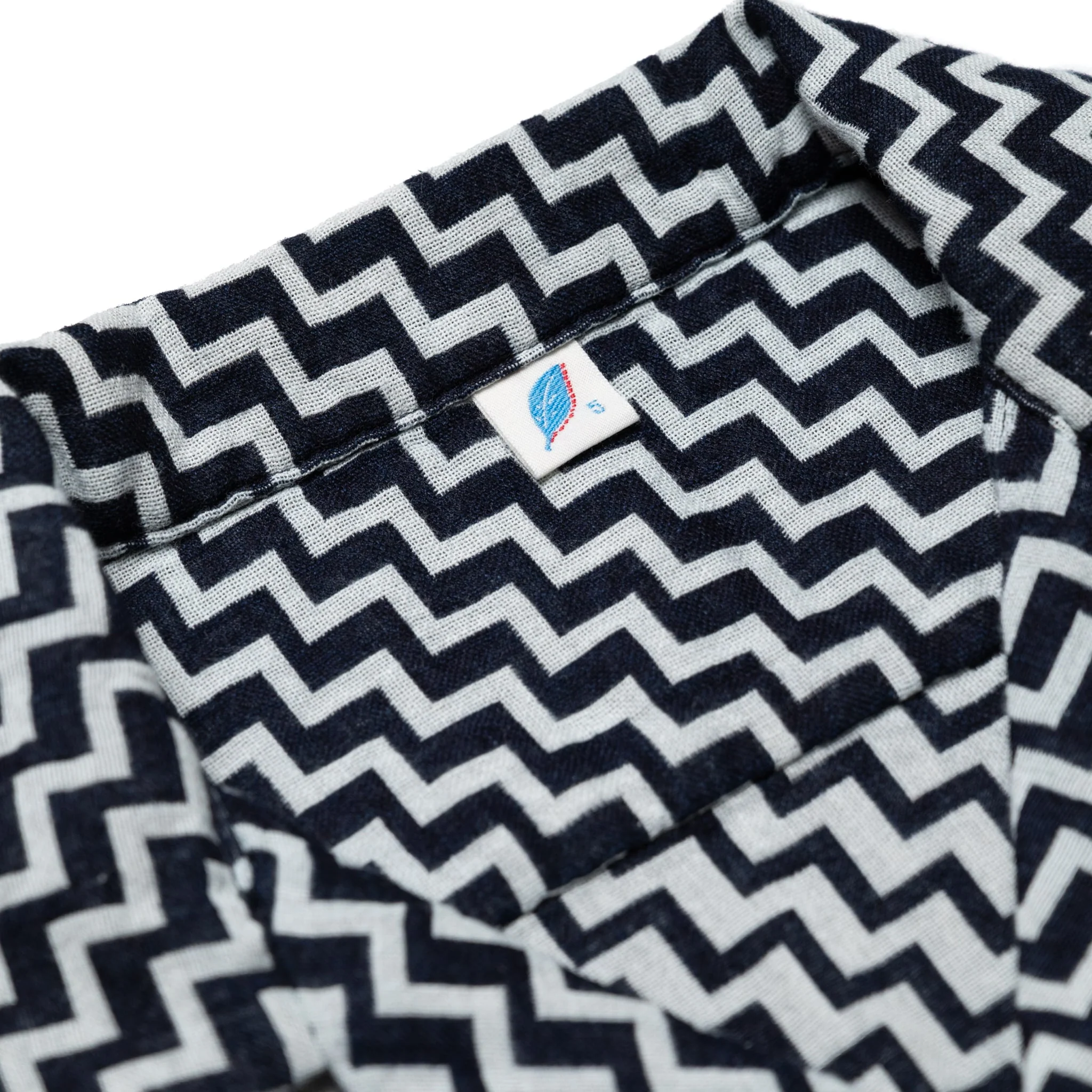 SS-2232-2 Jacquard Open Collar Short Sleeve Shirt - Saw - Image 4