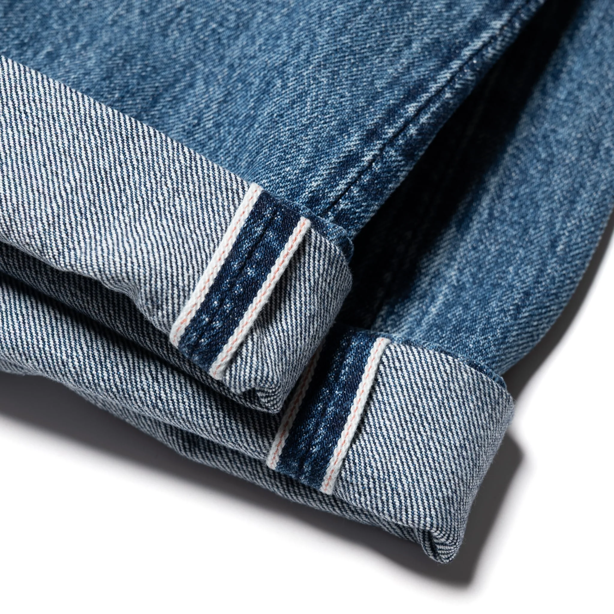 USED-019-ID Relaxed Taper 14oz Selvedge Denim - Used Wash - Image 13