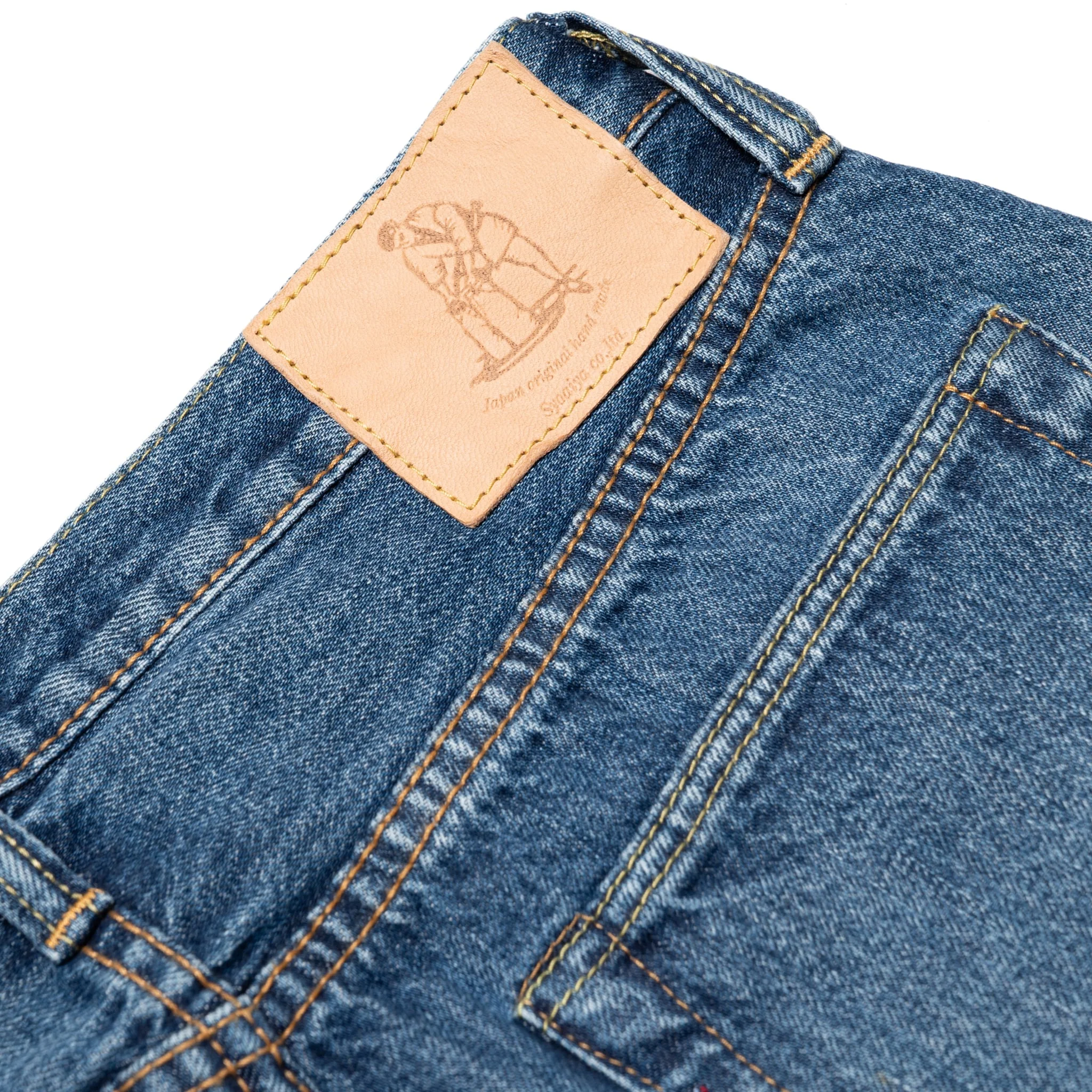 USED-019-ID Relaxed Taper 14oz Selvedge Denim - Used Wash - Image 9