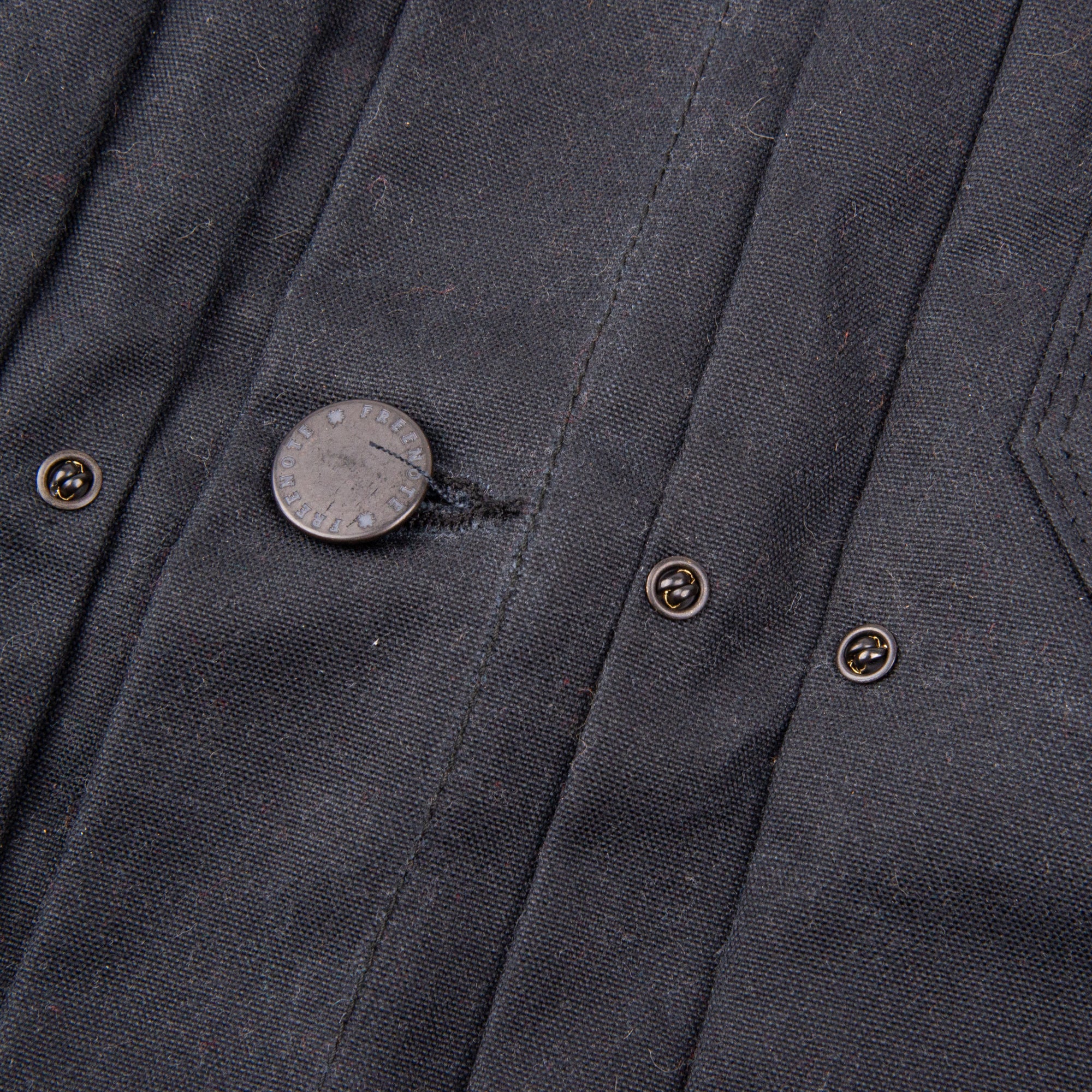 RJ-1 Riders Jacket Waxed Canvas - Black (Rust Lining) - Image 4