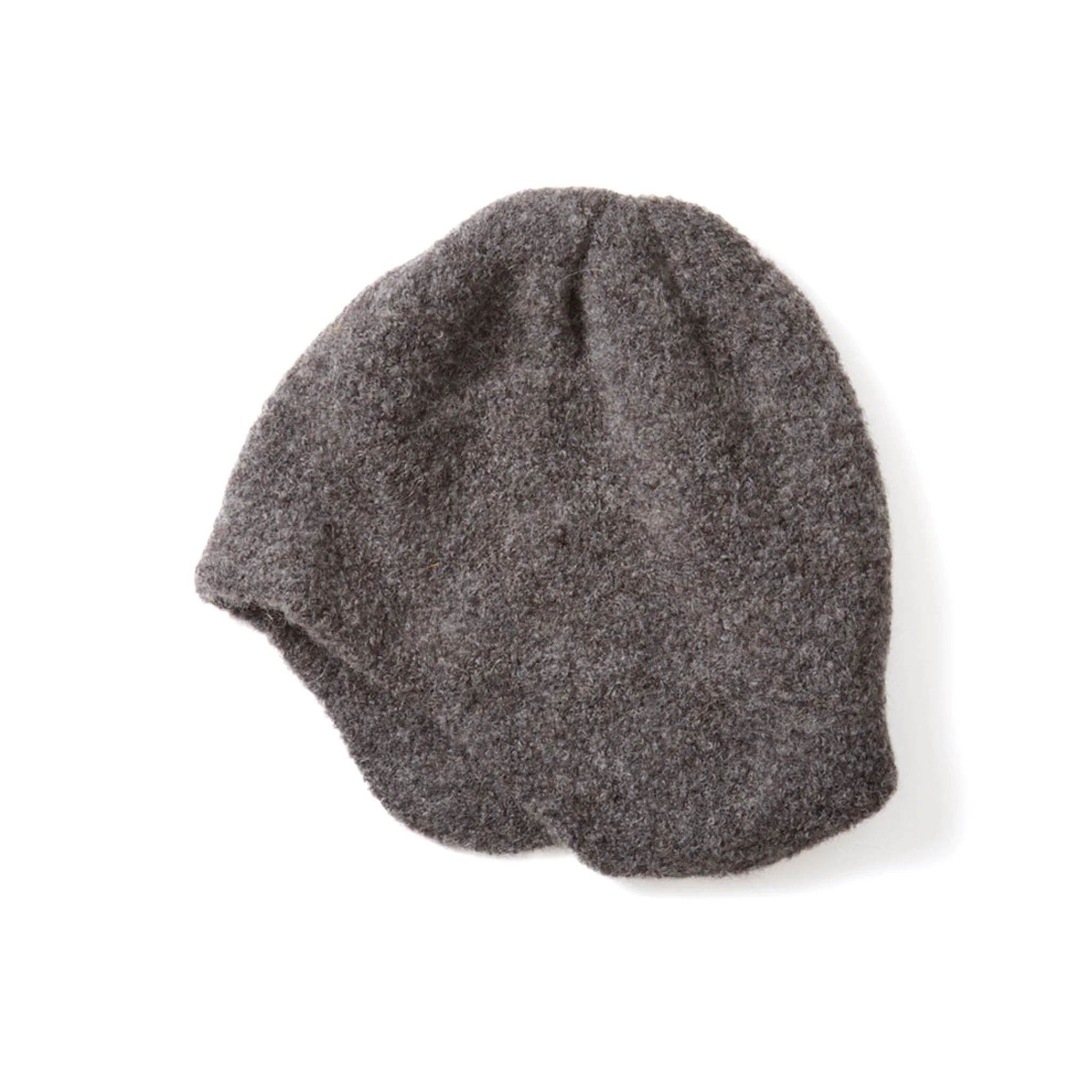 R5151 Alpaca Ear Flap Beanie - Charcoal