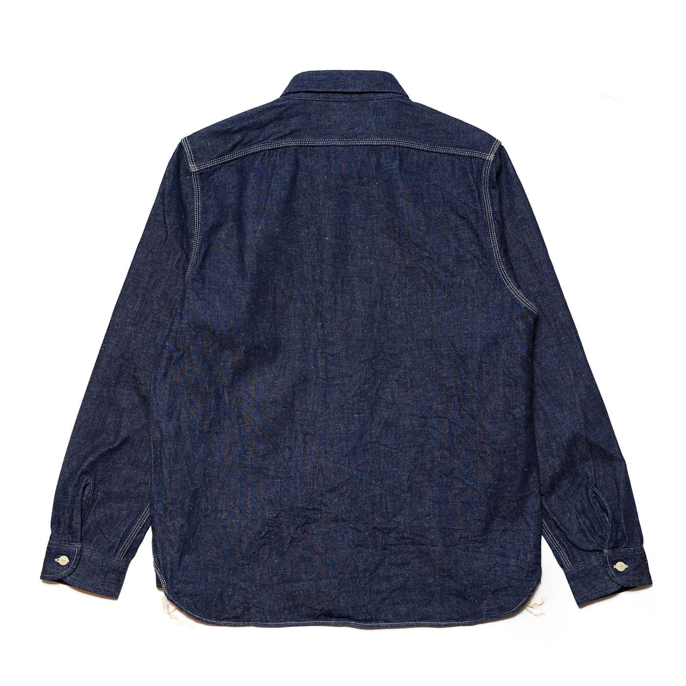 Japanese Cotton 10oz Denim Shirt - Indigo - Image 2