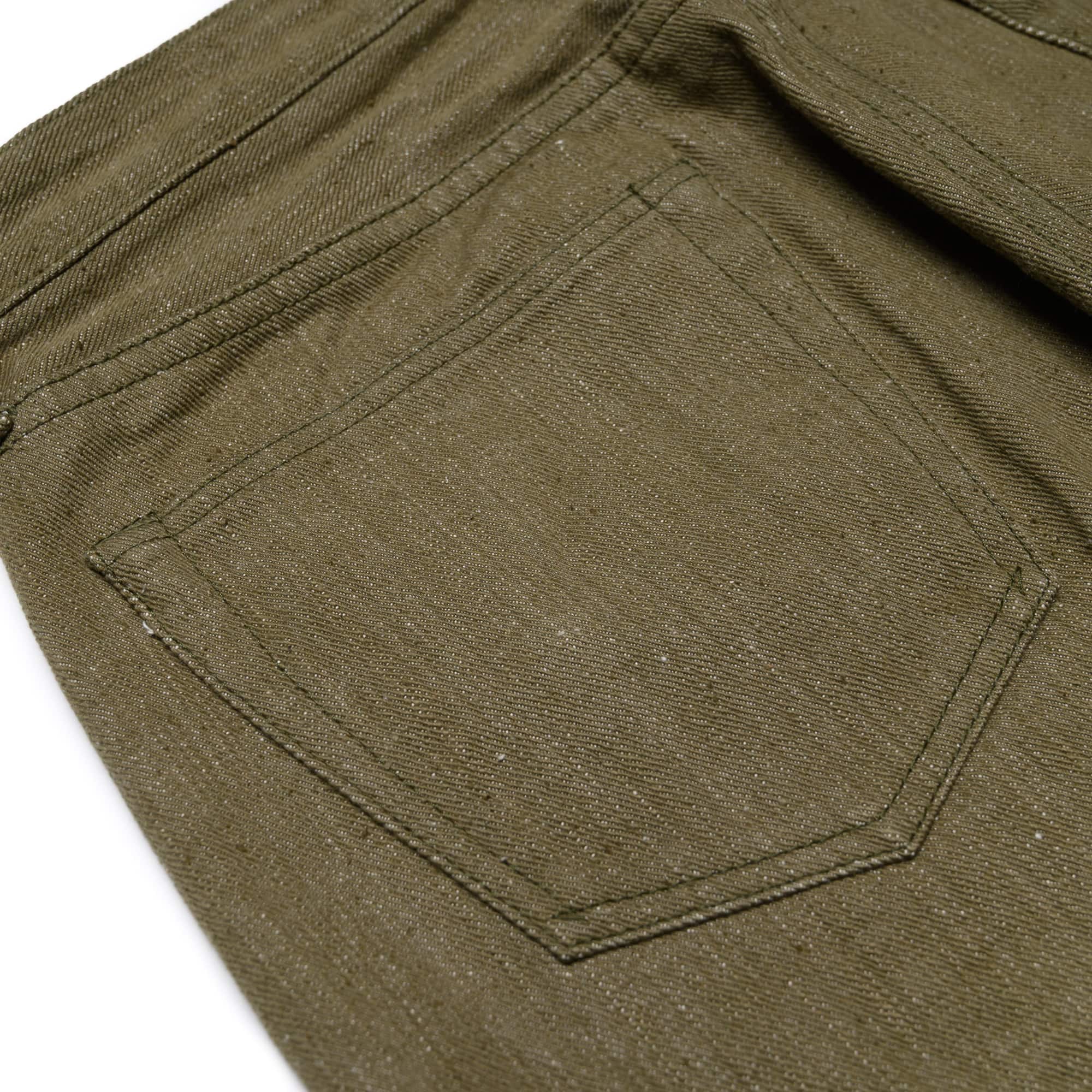 S0170GNX Uguisu Green Selvedge Denim - Slim Straight Tapered - Image 10
