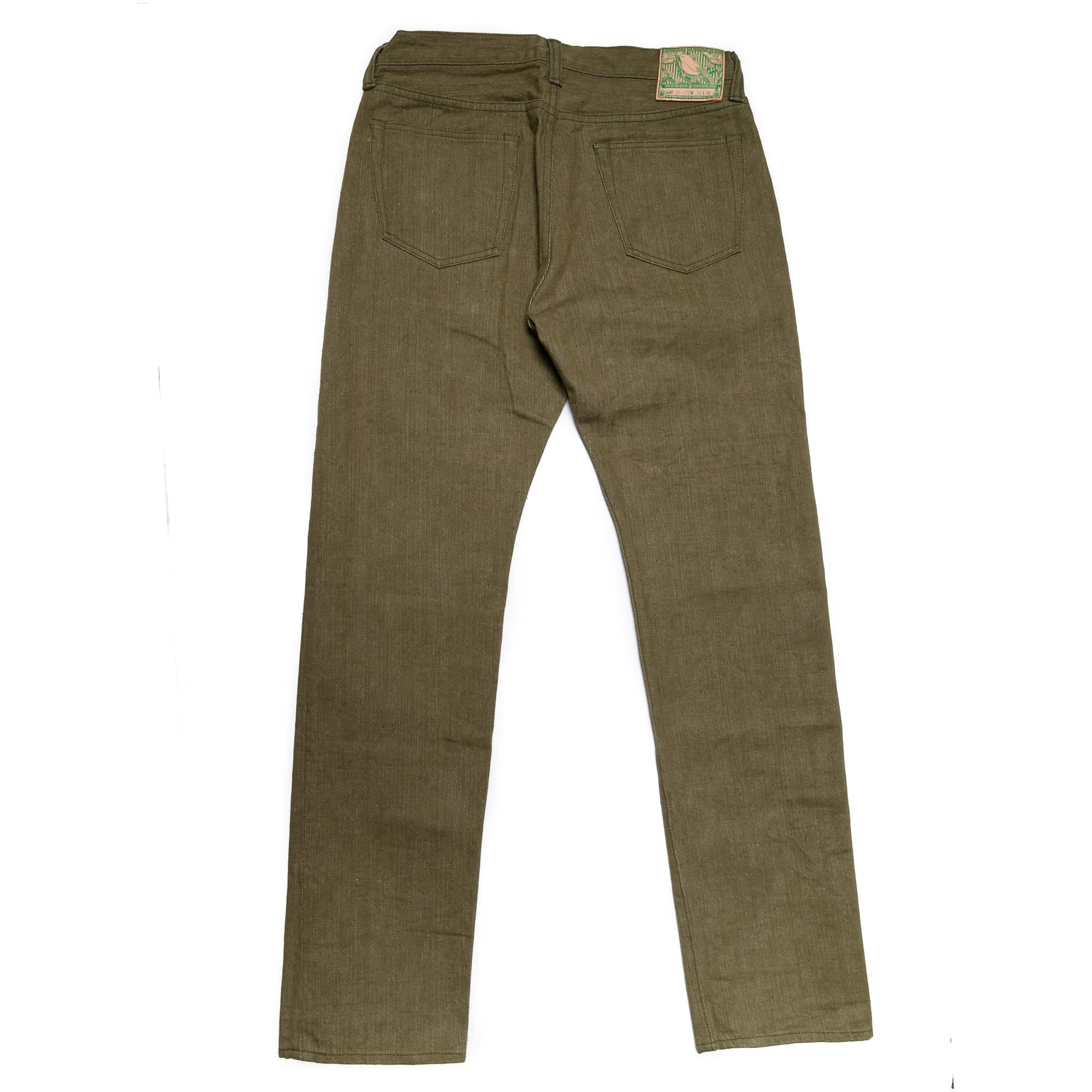 S0170GNX Uguisu Green Selvedge Denim - Slim Straight Tapered - Image 3