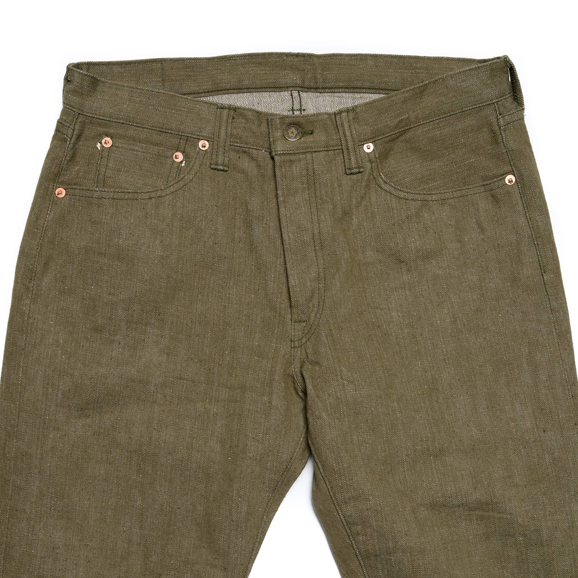S0170GNX Uguisu Green Selvedge Denim - Slim Straight Tapered - Image 4