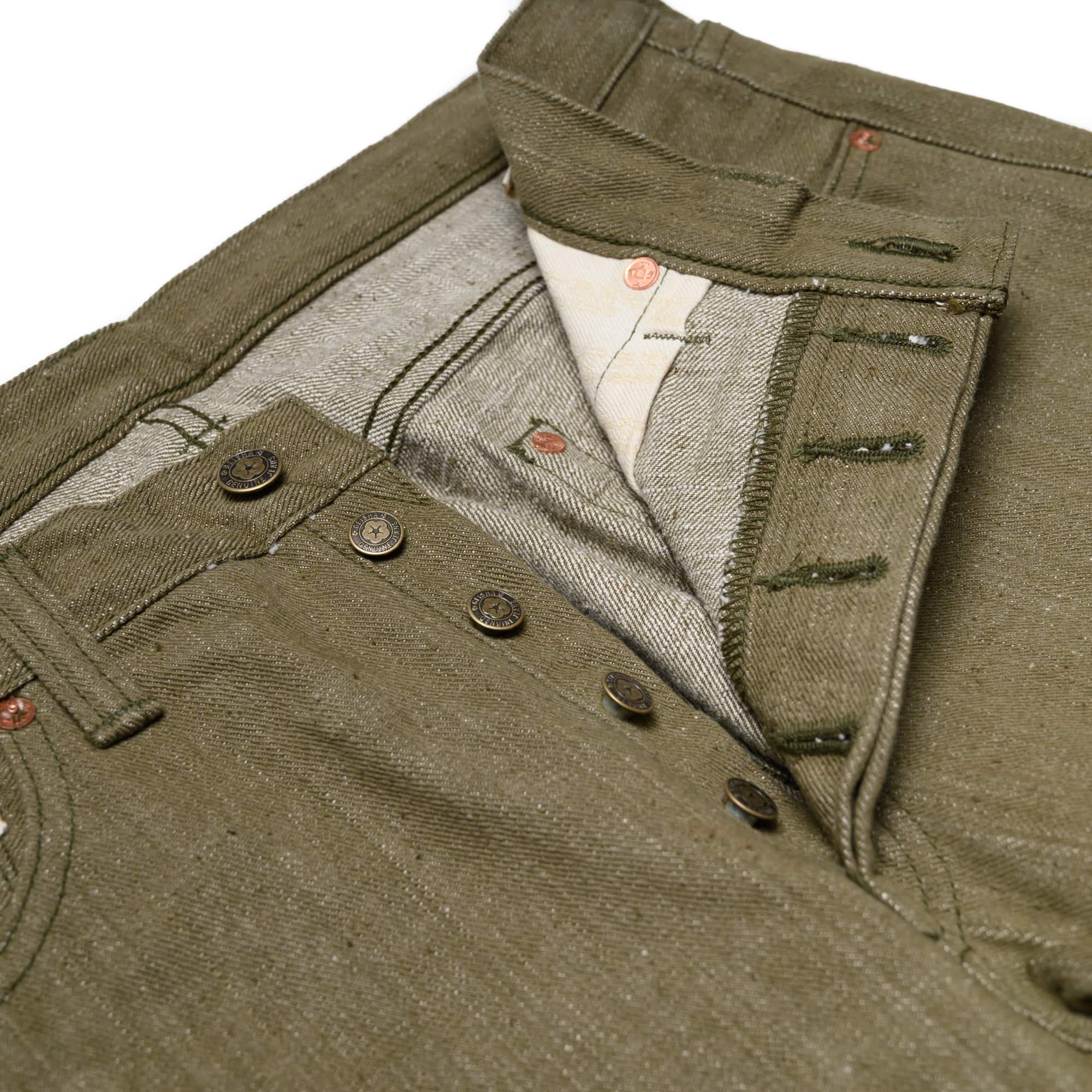 S0170GNX Uguisu Green Selvedge Denim - Slim Straight Tapered - Image 6