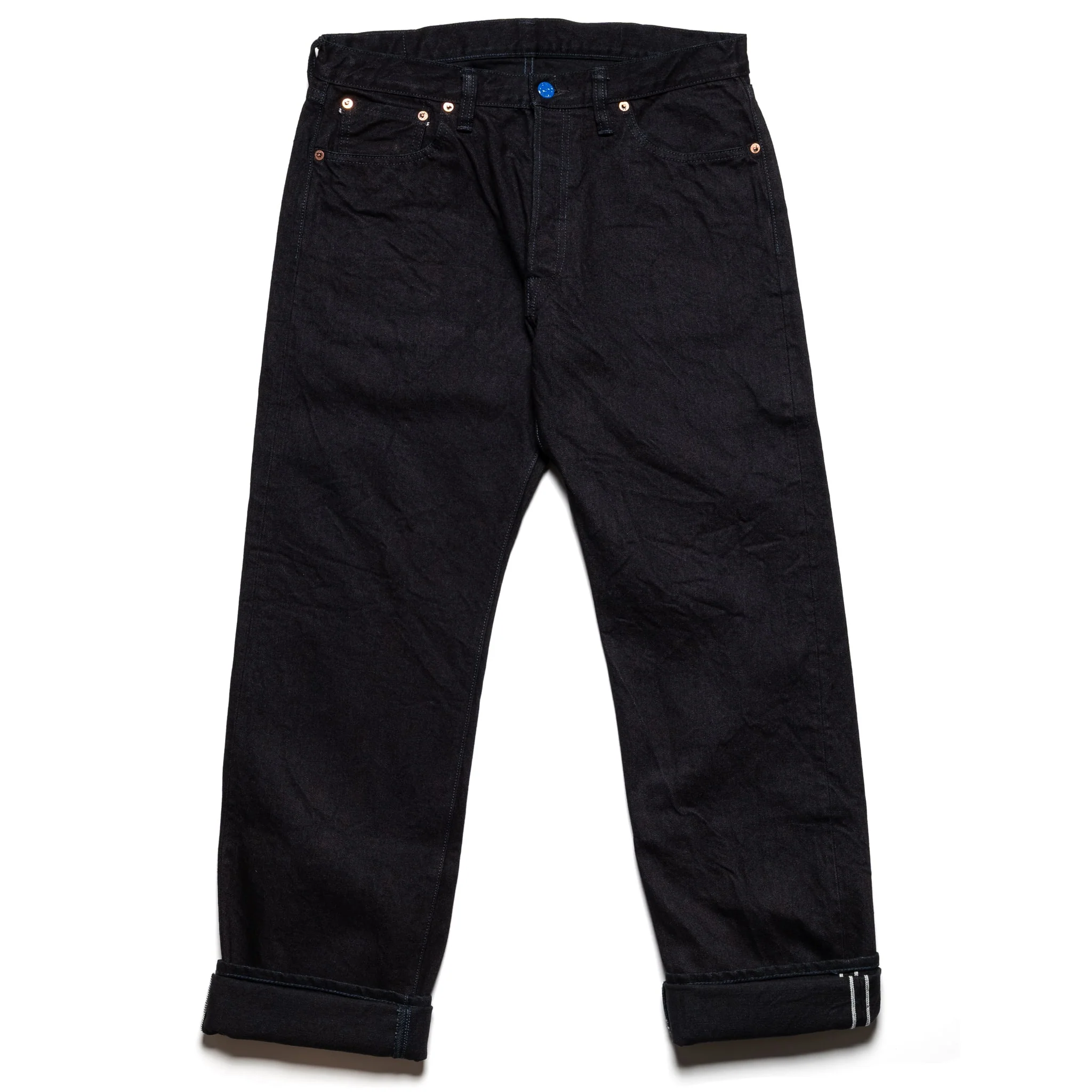 S0510XX-BOB Aoki Tachikage 15oz Selvedge Denim Black On Blue Regular Straight - Image 2
