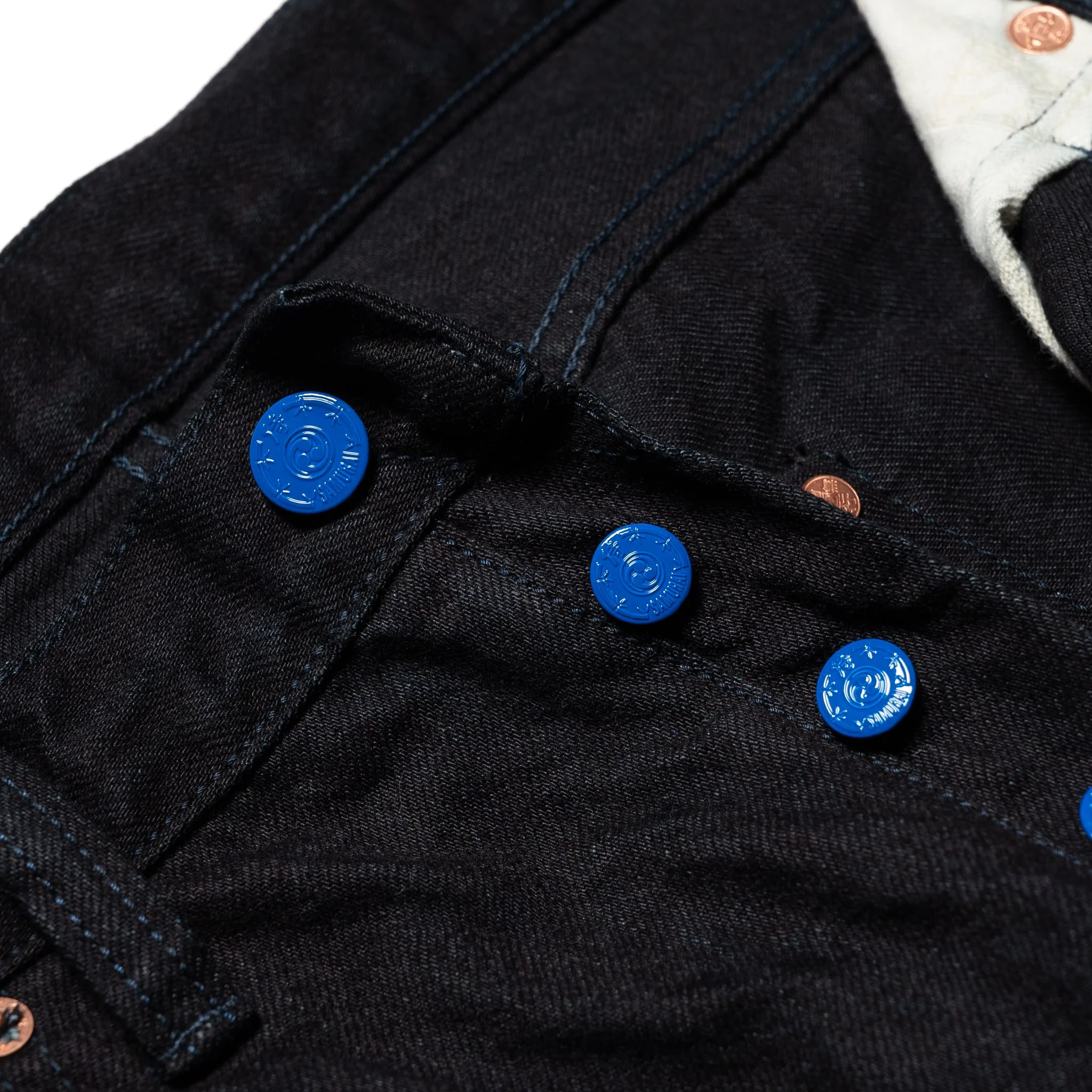 S0510XX-BOB Aoki Tachikage 15oz Selvedge Denim Black On Blue Regular Straight - Image 7