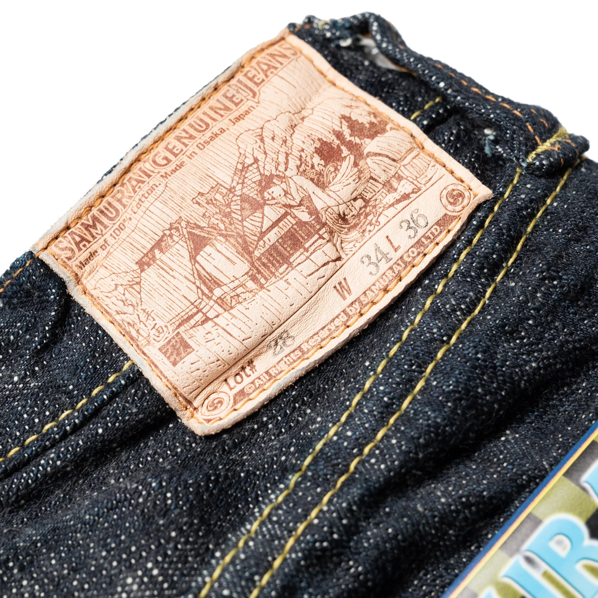 S3000XX17oz-SDS "Murasame" 17oz Slub Selvedge Denim Relaxed Straight Indigo - Image 12