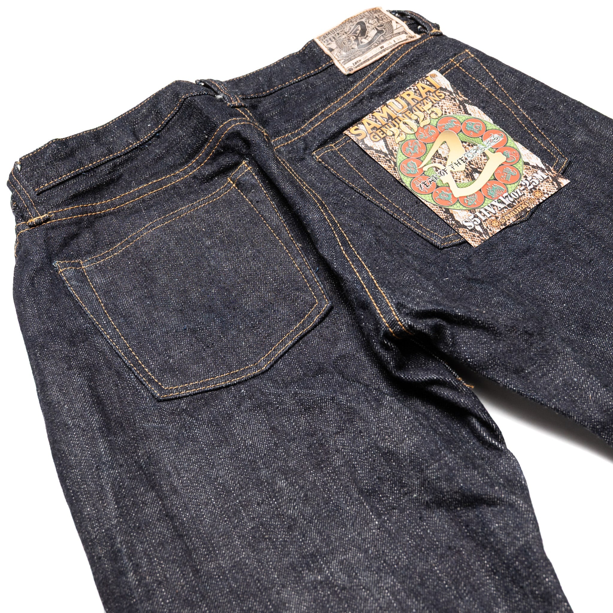 S511VX17oz-25M Year of the Snake 17oz Slim Tapered Selvedge Denim - Image 9