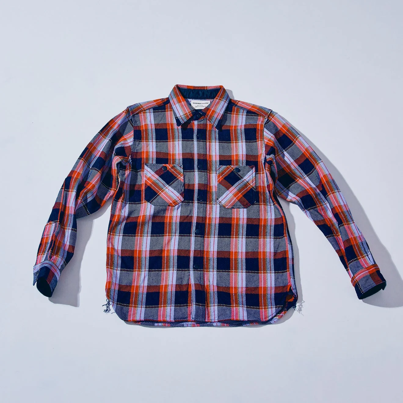 SIN25-01W Heavy Indigo Flannel - Purple