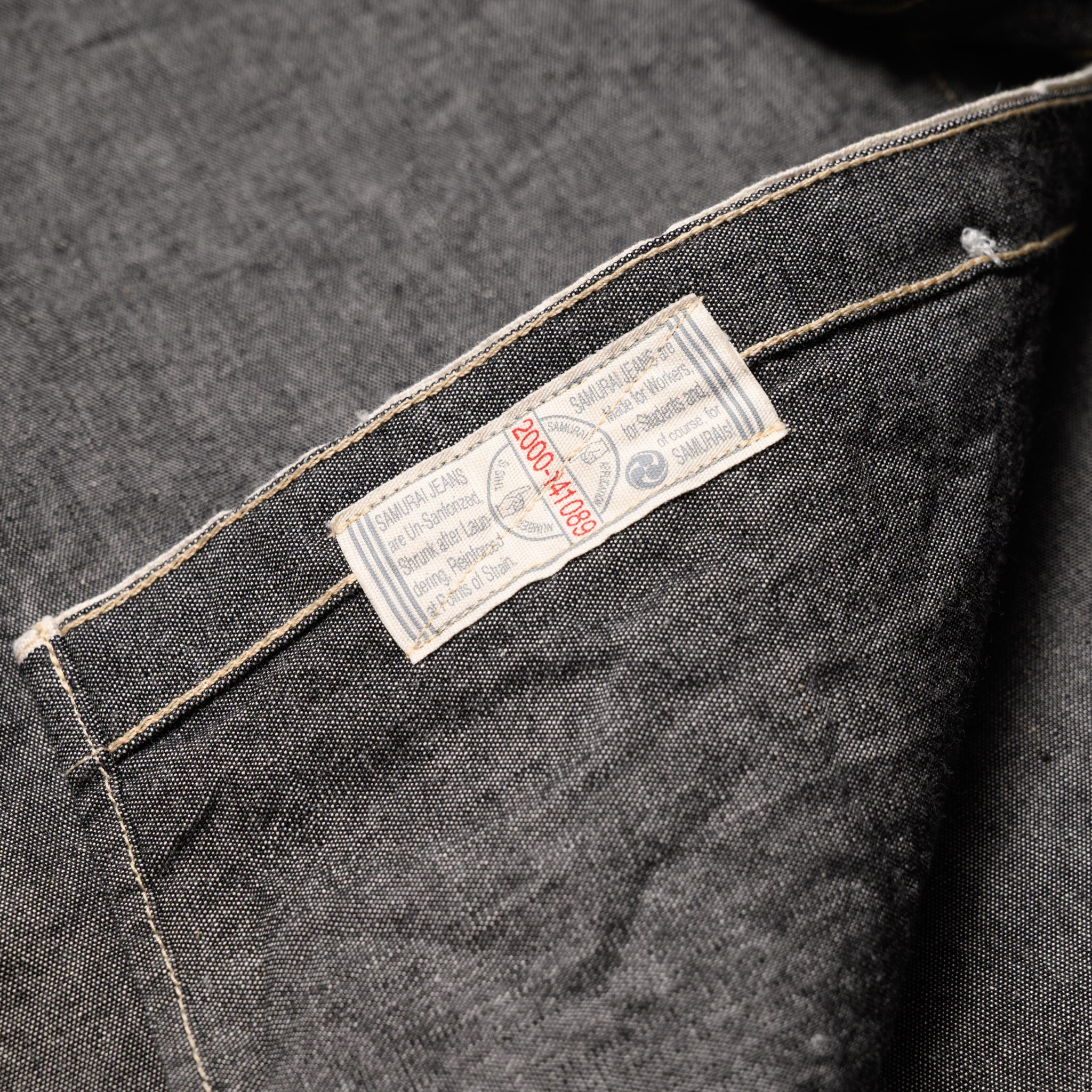 SJCBS25W Selvedge Chambray Work Shirt - Black - Image 11