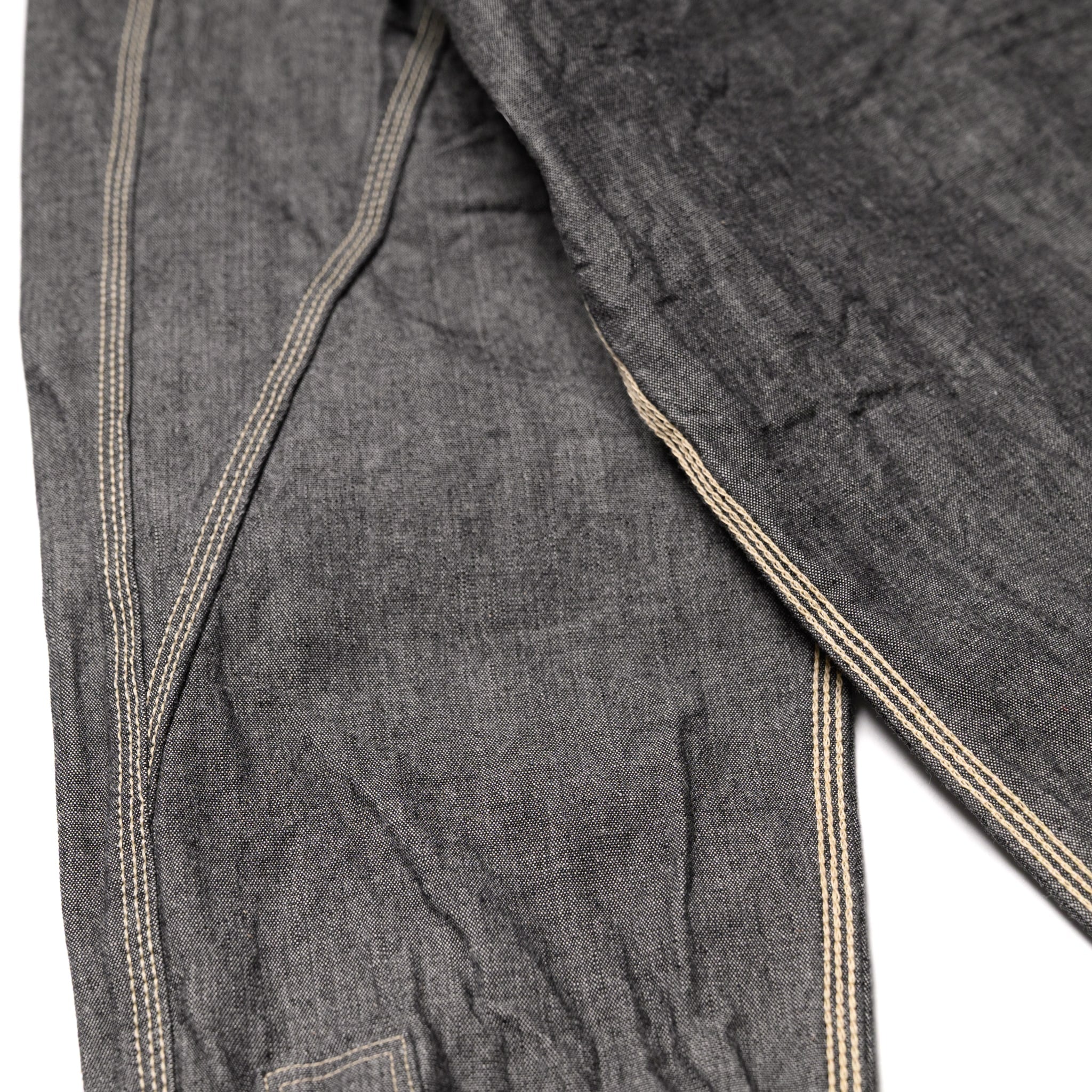 SJCBS25W Selvedge Chambray Work Shirt - Black - Image 12