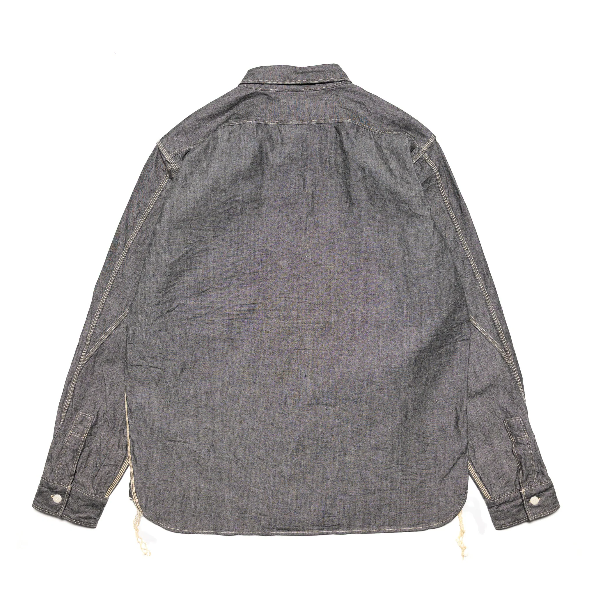 SJCBS25W Selvedge Chambray Work Shirt - Black - Image 2