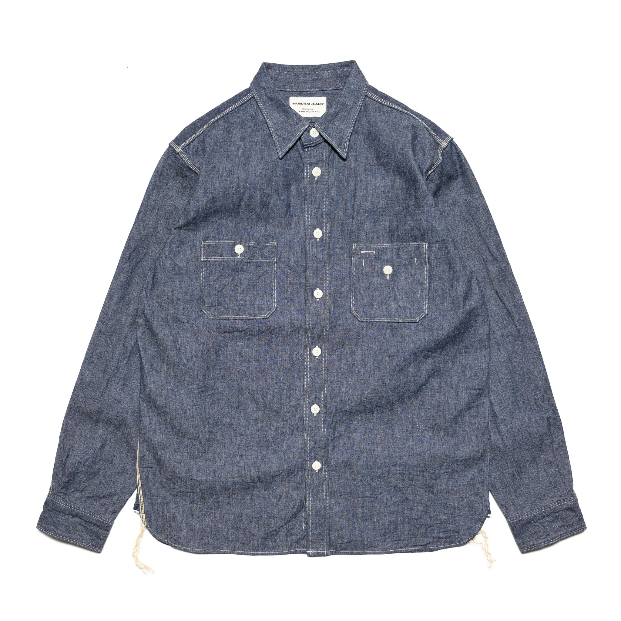 SJCBS25W Selvedge Chambray Work Shirt - Indigo