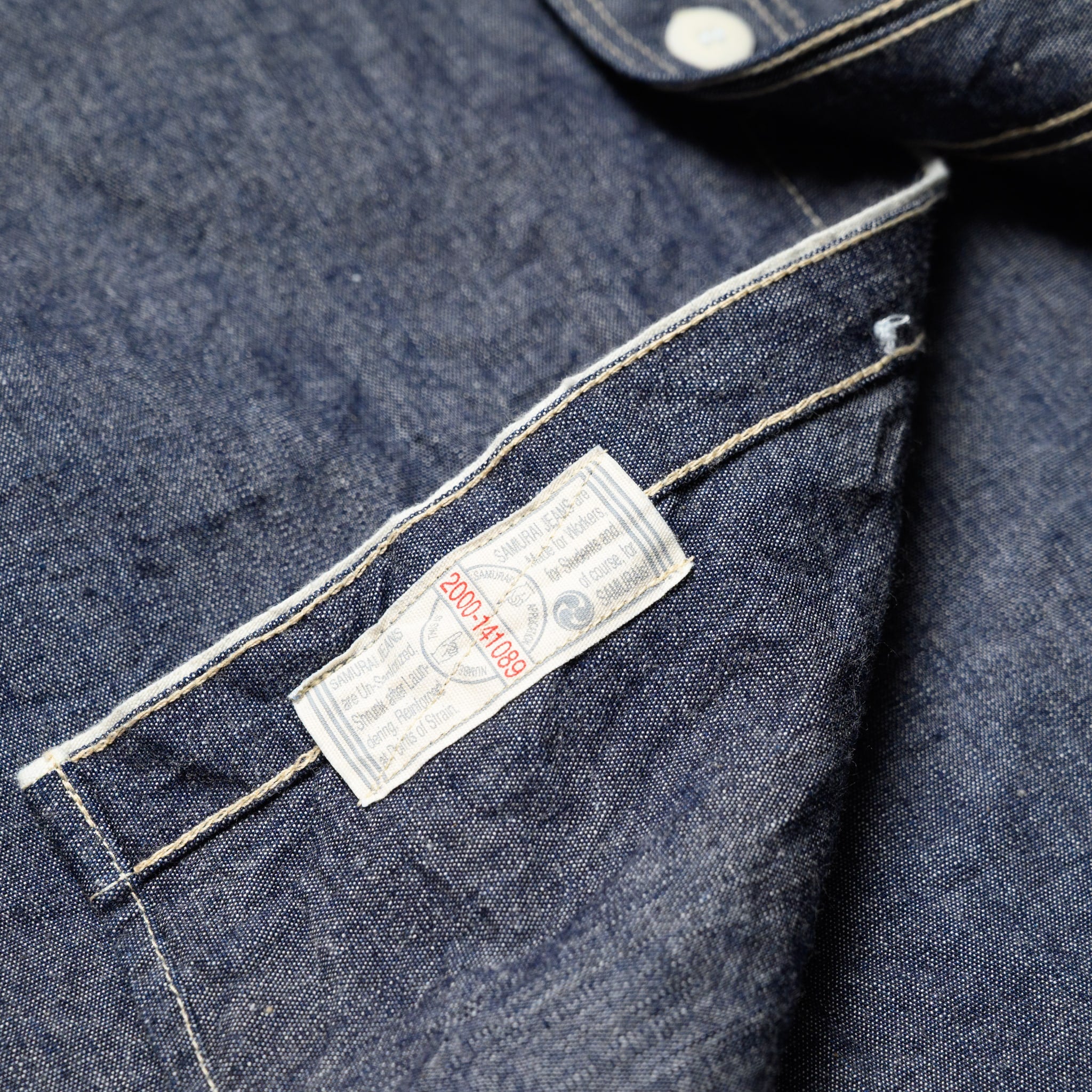 SJCBS25W Selvedge Chambray Work Shirt - Indigo - Image 11