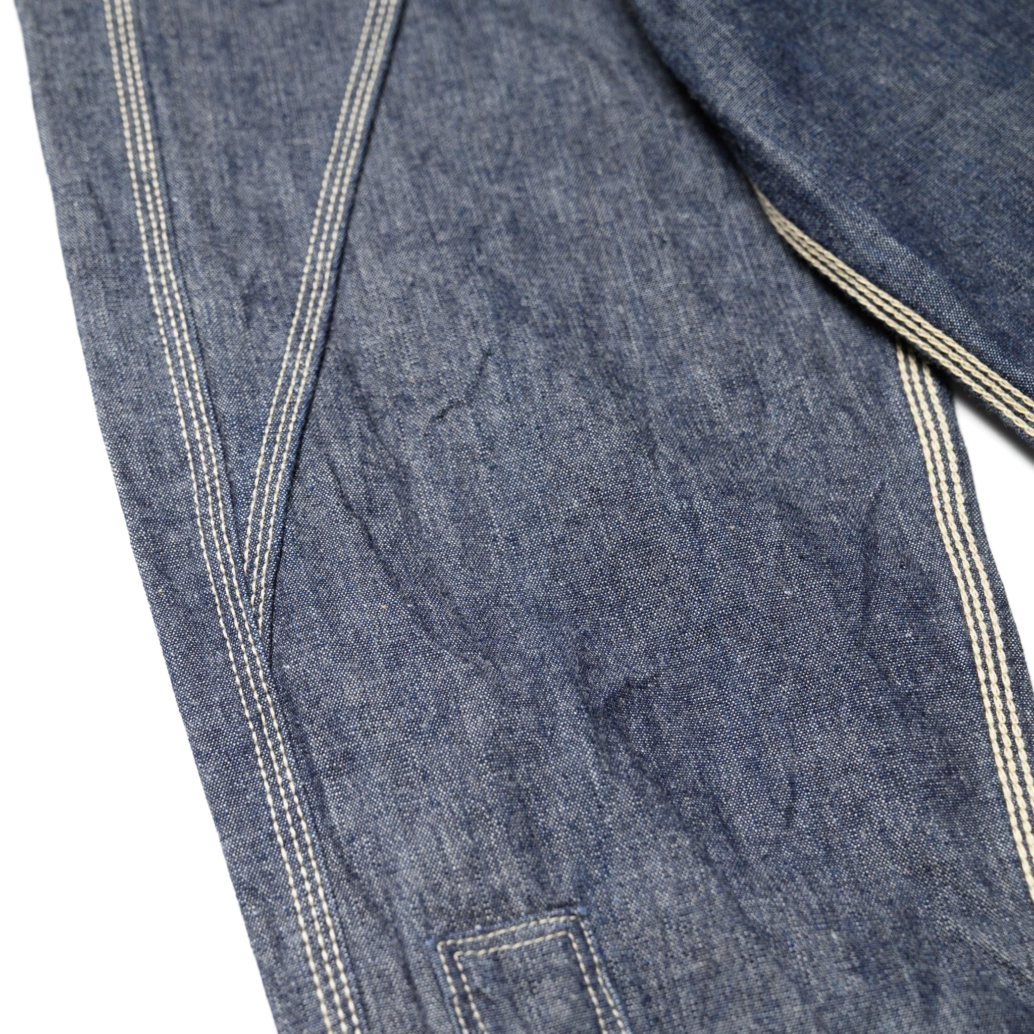 SJCBS25W Selvedge Chambray Work Shirt - Indigo - Image 12