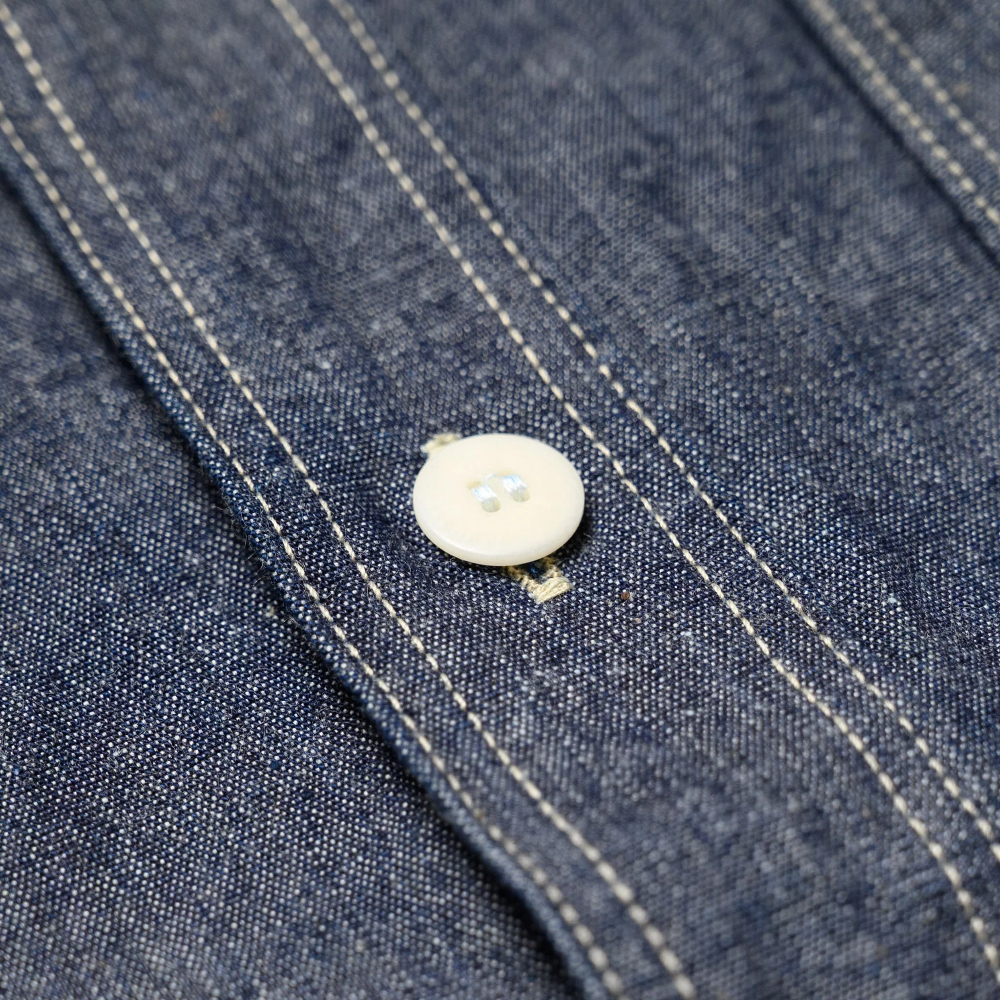 SJCBS25W Selvedge Chambray Work Shirt - Indigo - Image 5