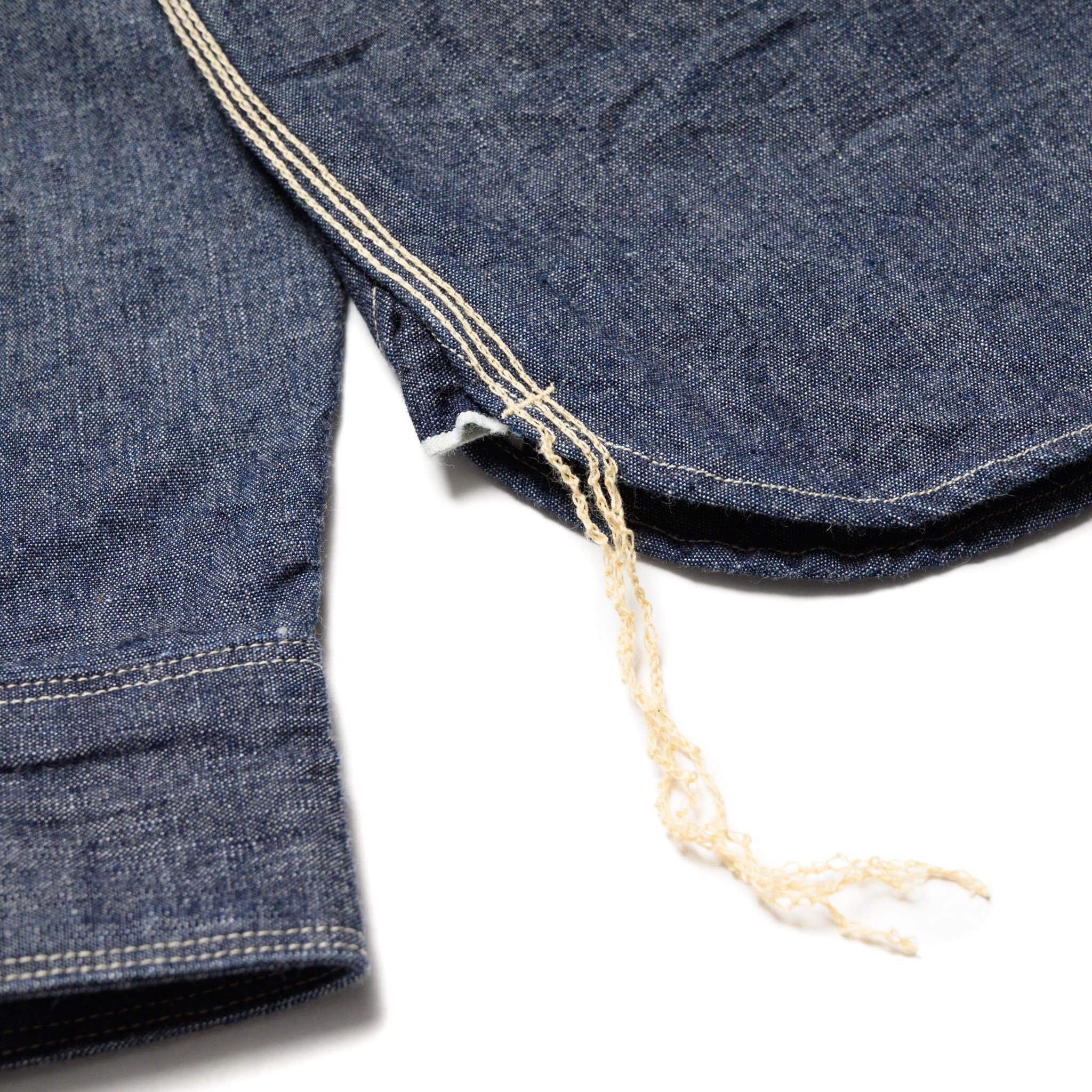 SJCBS25W Selvedge Chambray Work Shirt - Indigo - Image 7