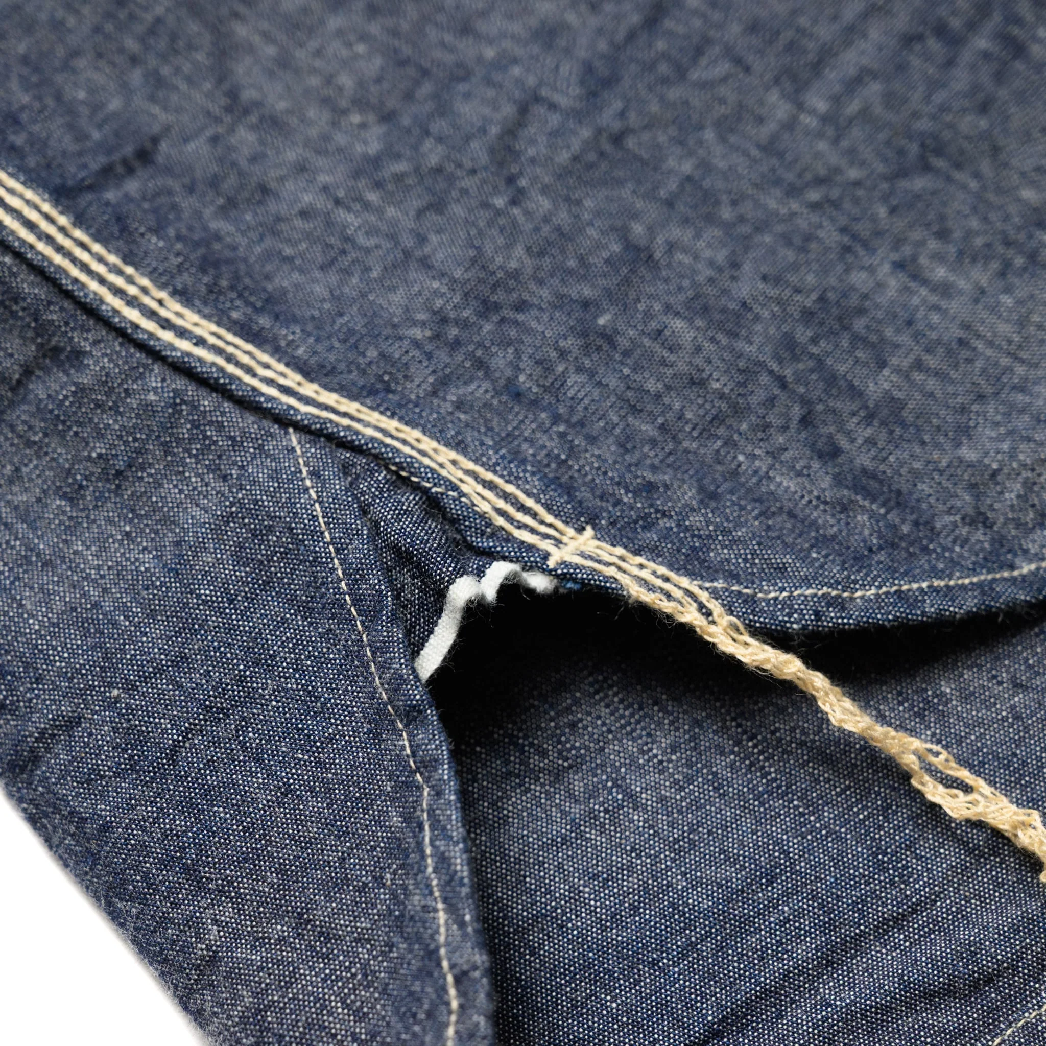 SJCBS25W Selvedge Chambray Work Shirt - Indigo - Image 9