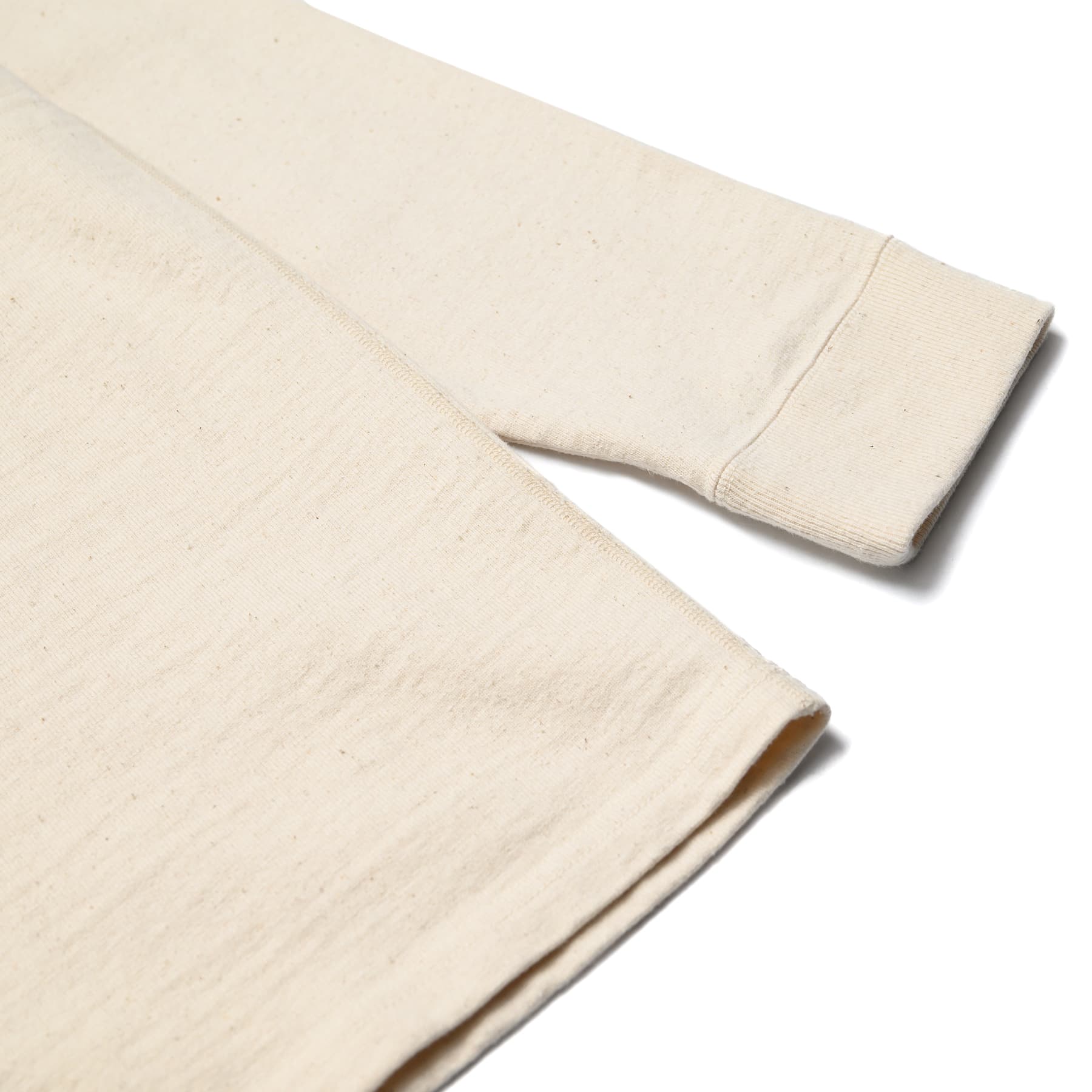SJSLT-SC01 Japanese Cotton Made Crew Neck Tee - Natural - Image 4