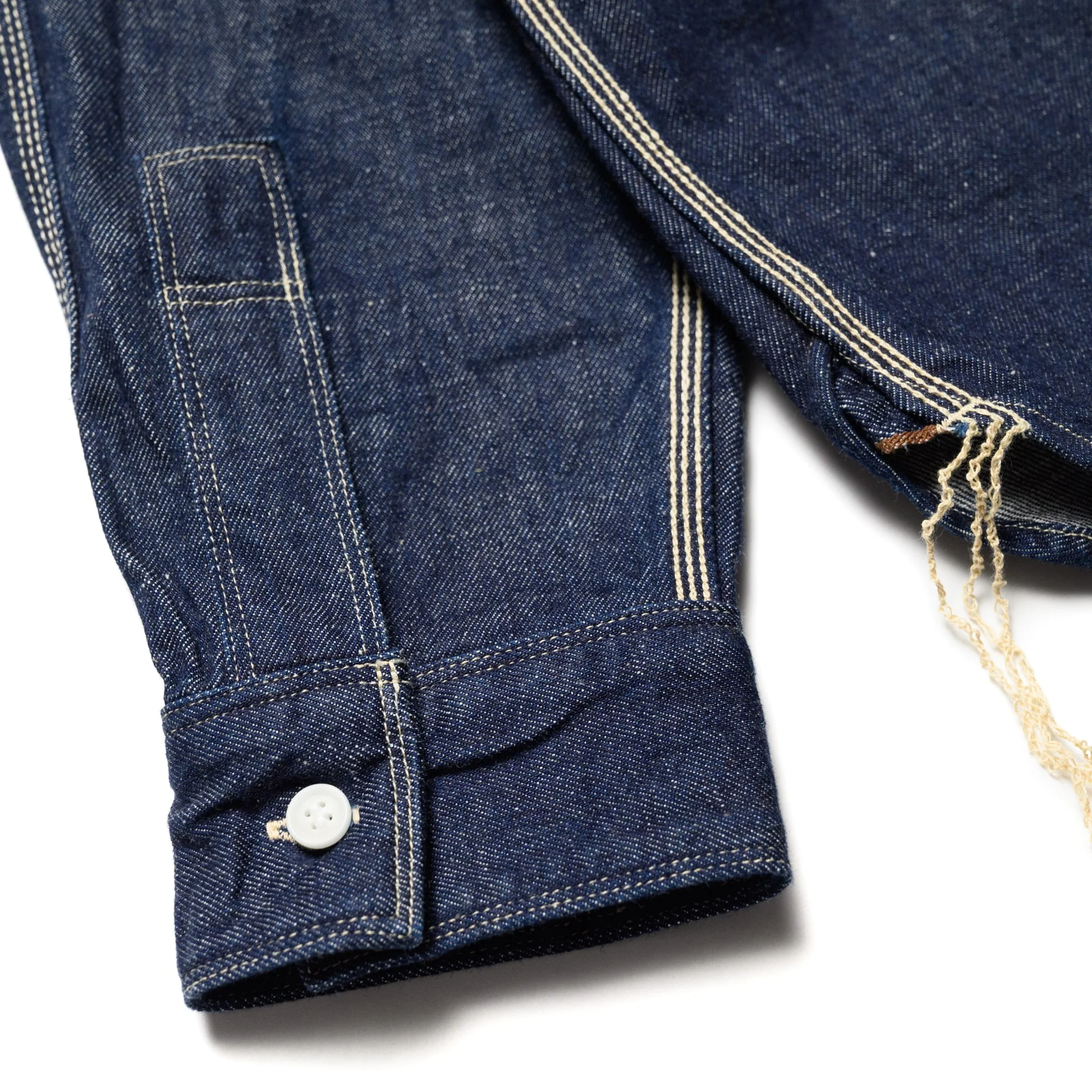 SJWS-SC02W Samurai Cotton Denim Work Shirt - Indigo - Image 12
