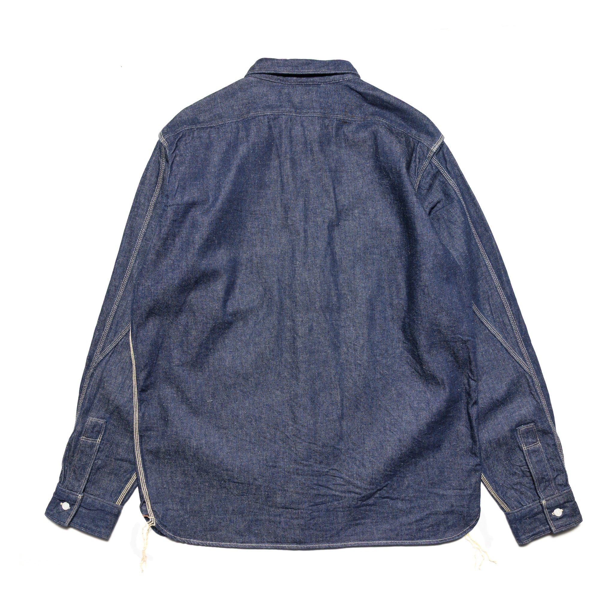 SJWS-SC02W Samurai Cotton Denim Work Shirt - Indigo - Image 2