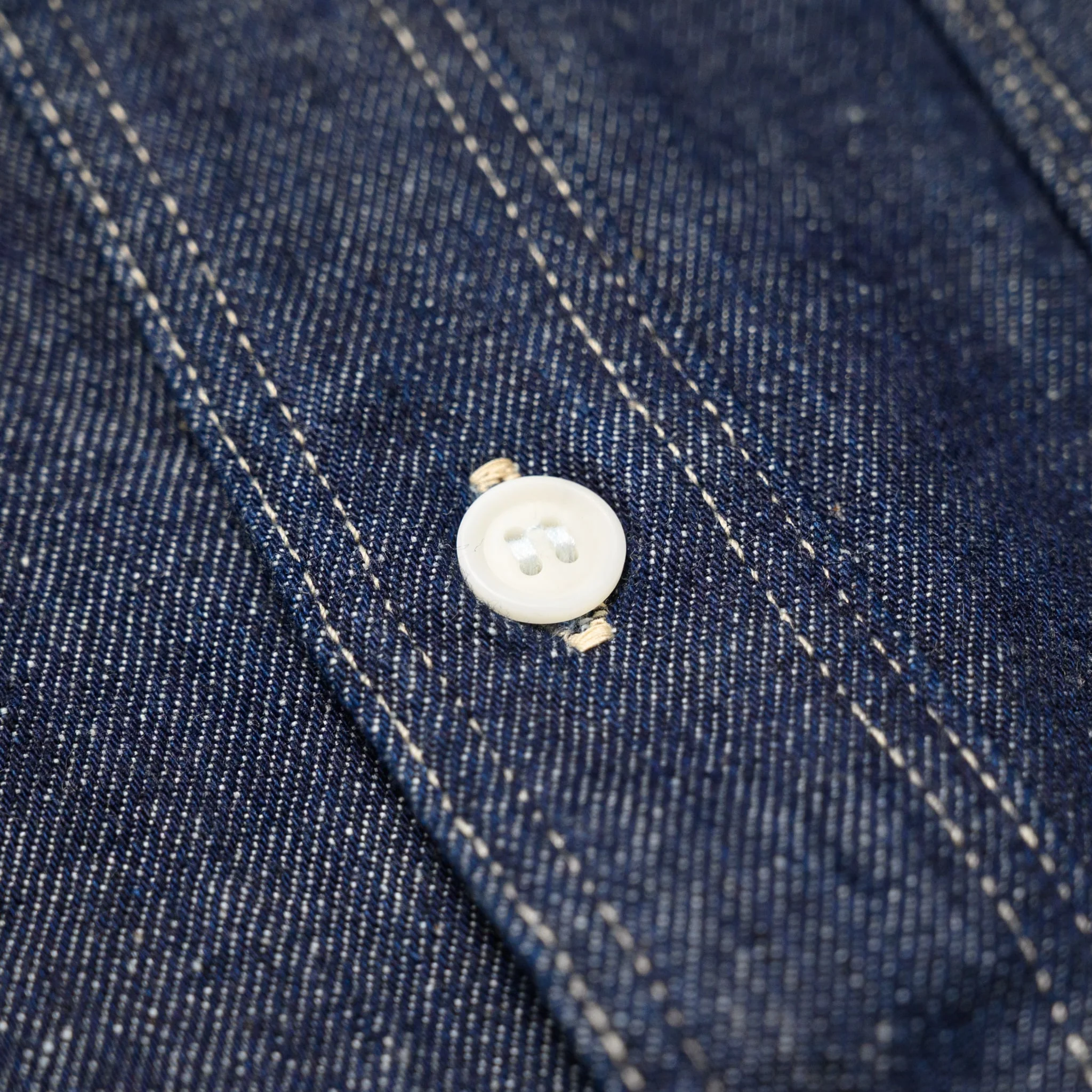 SJWS-SC02W Samurai Cotton Denim Work Shirt - Indigo - Image 5