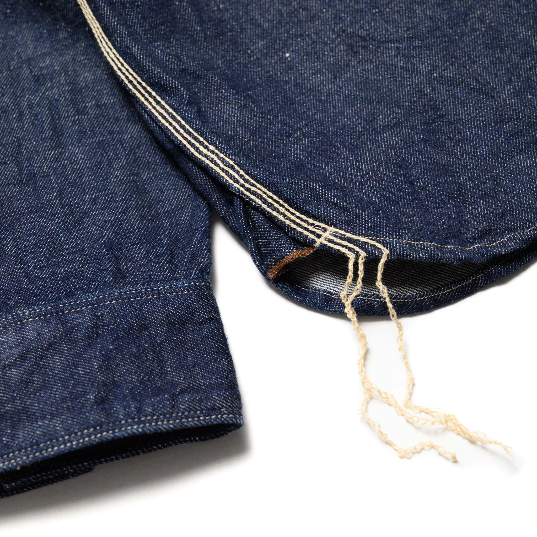 SJWS-SC02W Samurai Cotton Denim Work Shirt - Indigo - Image 7