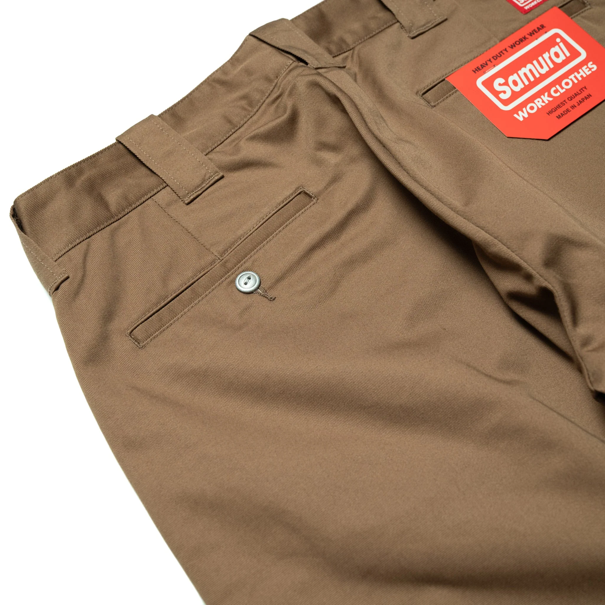 SWC500WP-CE T/C Twill Trousers - Mid Rise Slim Straight - Beige - Image 10