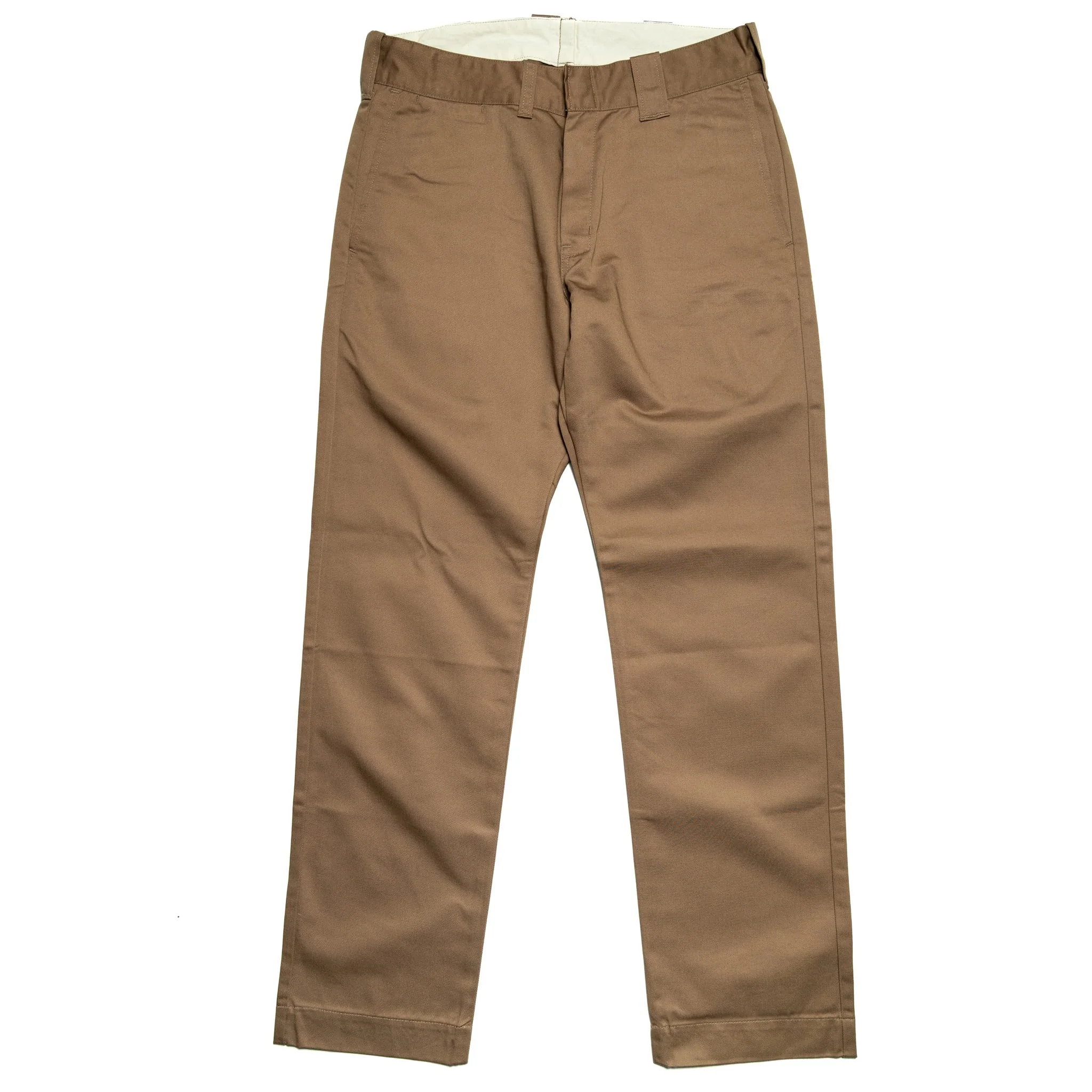 SWC500WP-CE T/C Twill Trousers - Mid Rise Slim Straight - Beige - Image 2