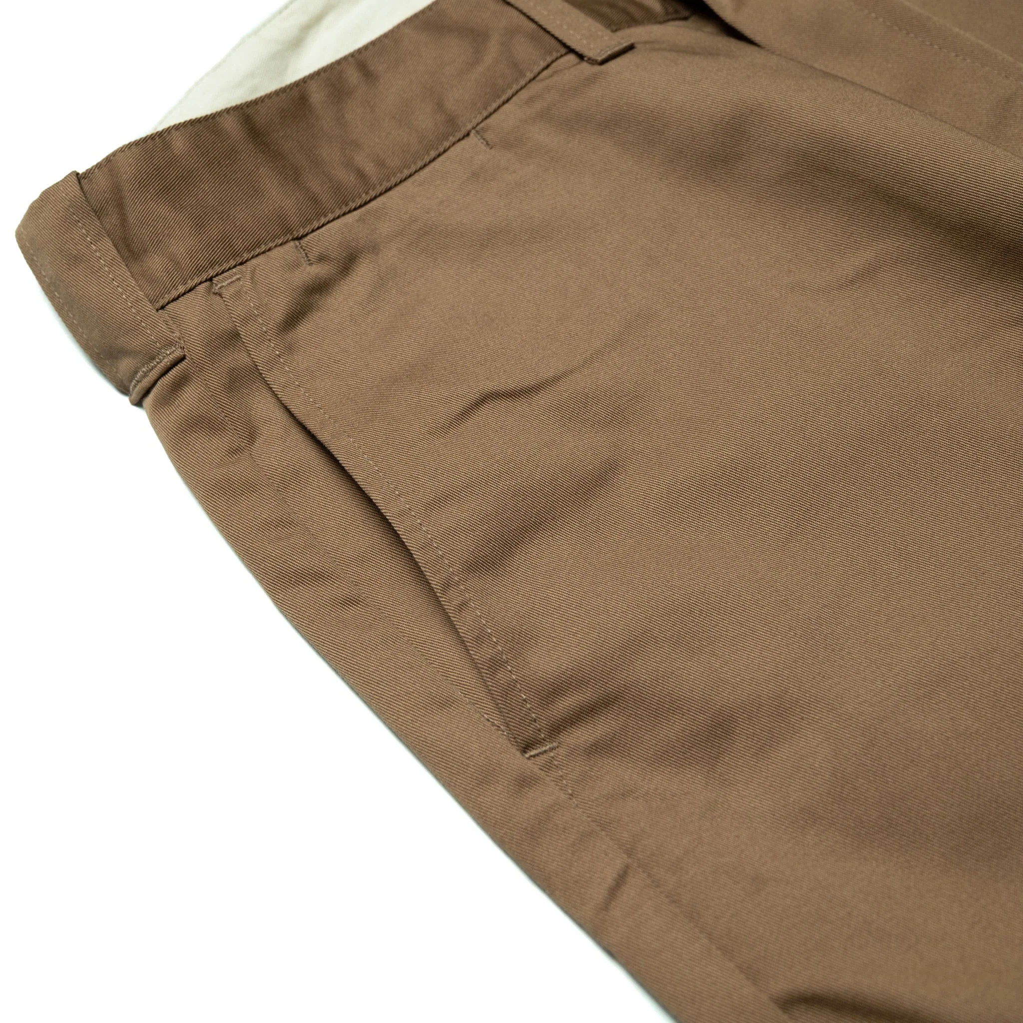 SWC500WP-CE T/C Twill Trousers - Mid Rise Slim Straight - Beige - Image 5