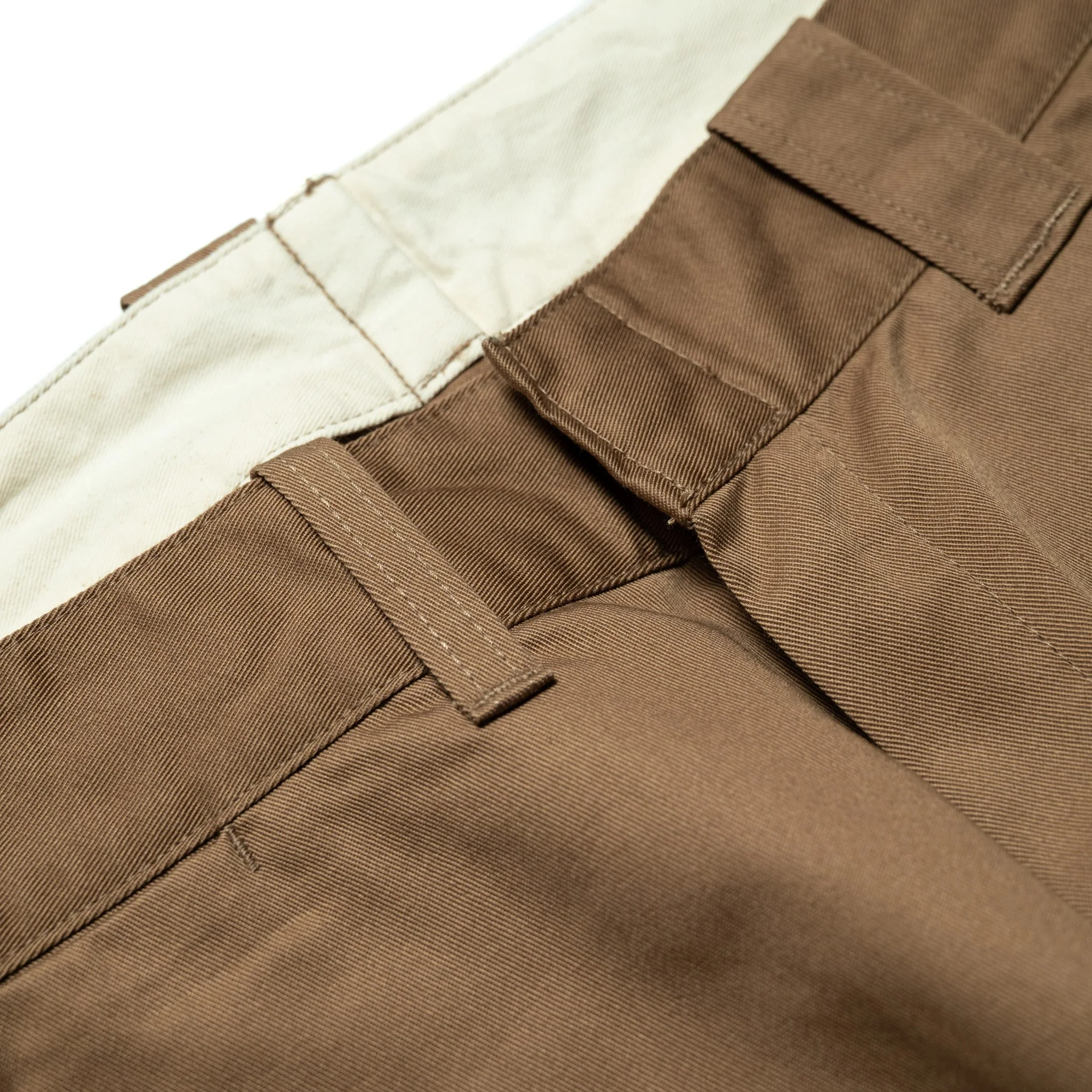 SWC500WP-CE T/C Twill Trousers - Mid Rise Slim Straight - Beige - Image 6