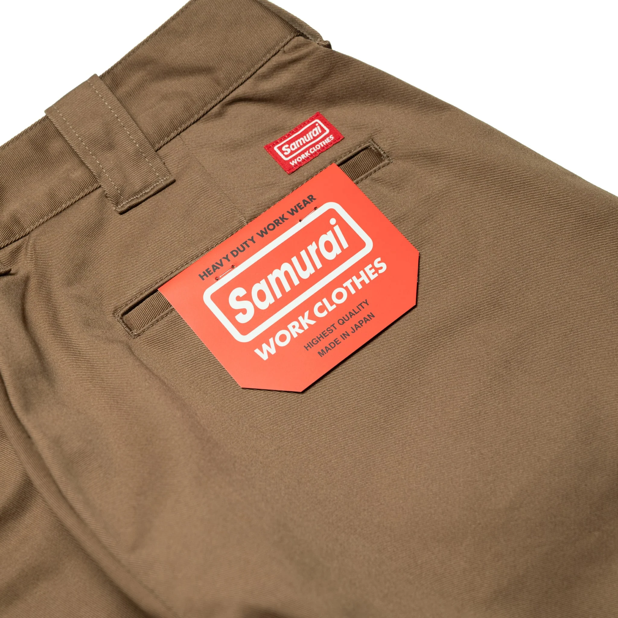 SWC500WP-CE T/C Twill Trousers - Mid Rise Slim Straight - Beige - Image 8