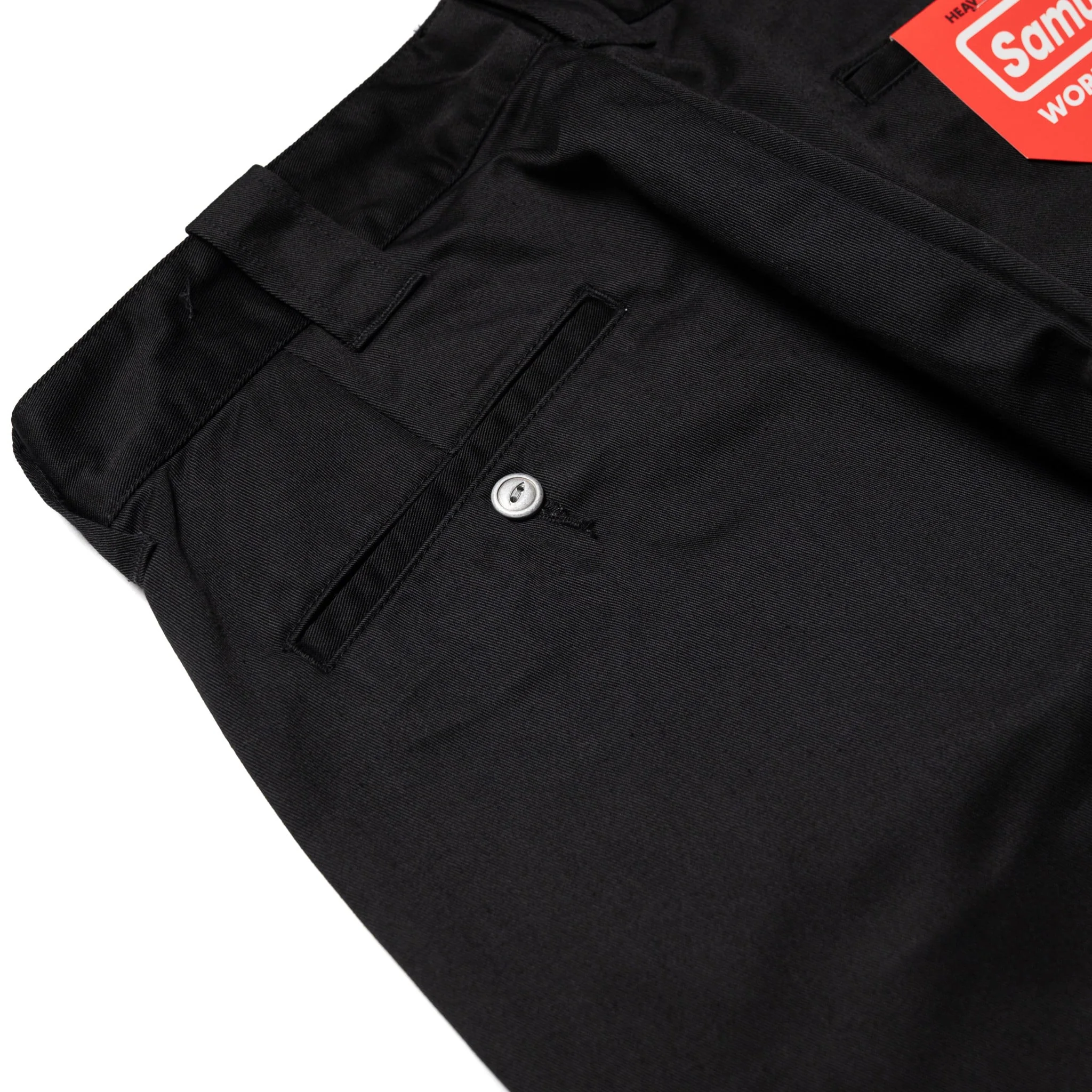 SWC500WP-CE T/C Twill Trousers - Mid Rise Slim Straight - Black - Image 10