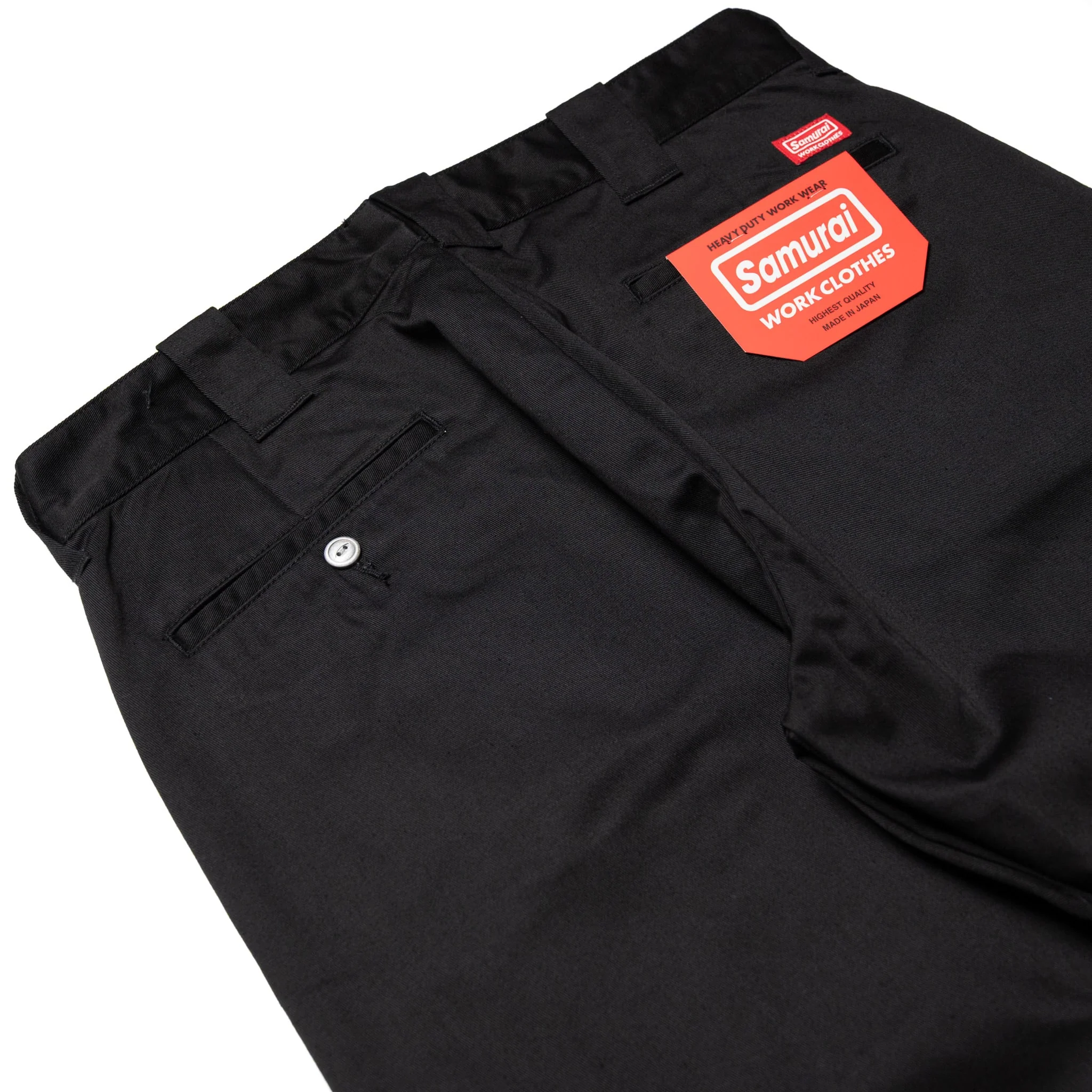 SWC500WP-CE T/C Twill Trousers - Mid Rise Slim Straight - Black - Image 11