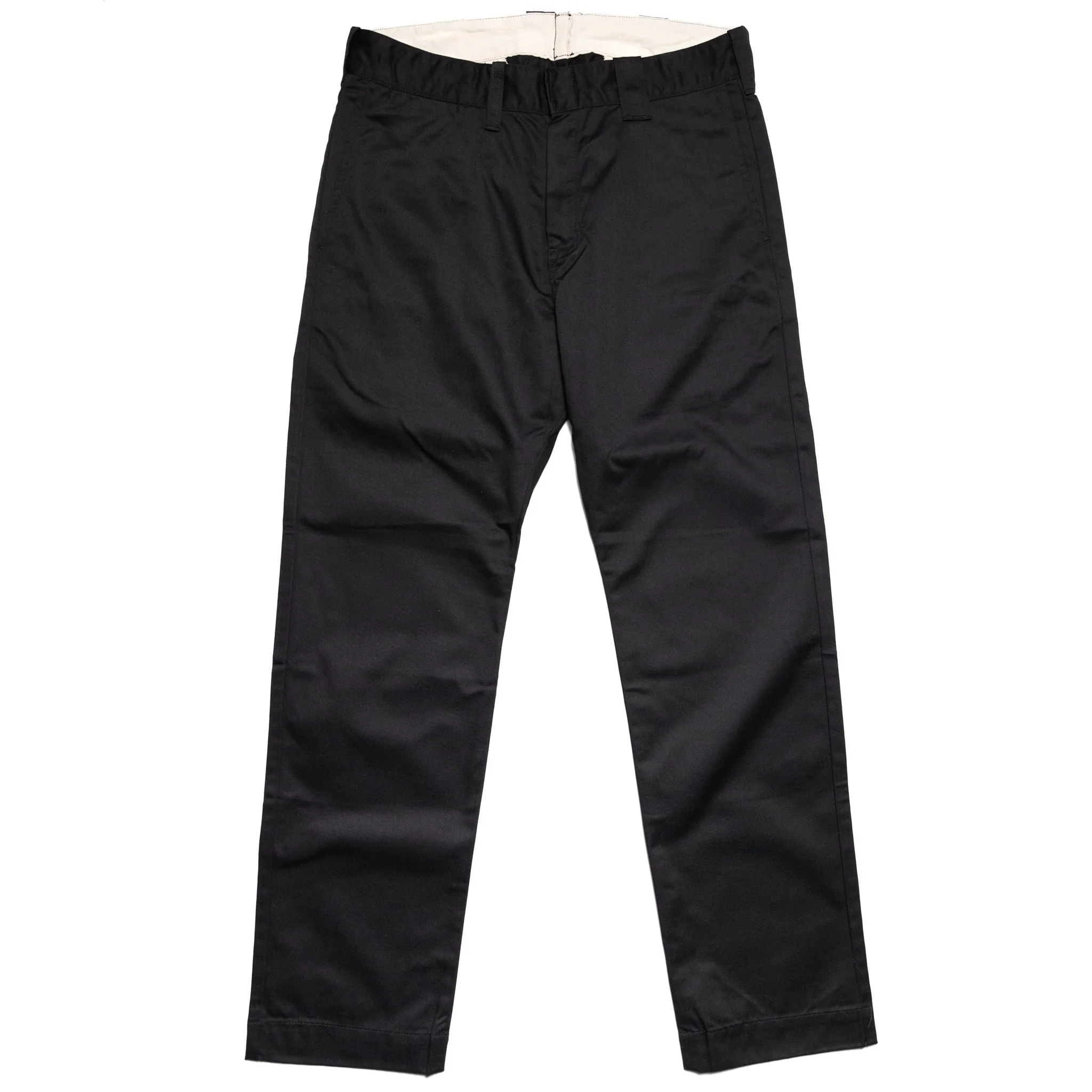 SWC500WP-CE T/C Twill Trousers - Mid Rise Slim Straight - Black - Image 2