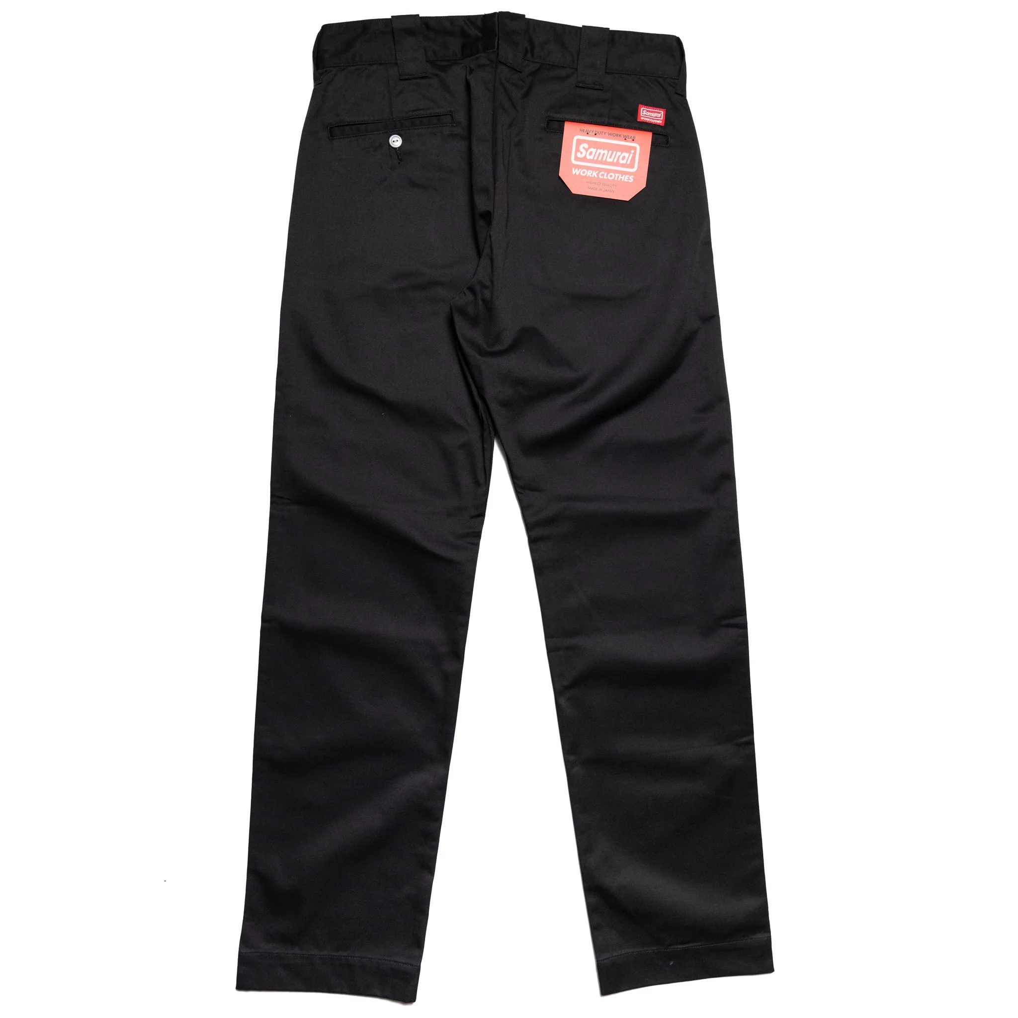 SWC500WP-CE T/C Twill Trousers - Mid Rise Slim Straight - Black - Image 3