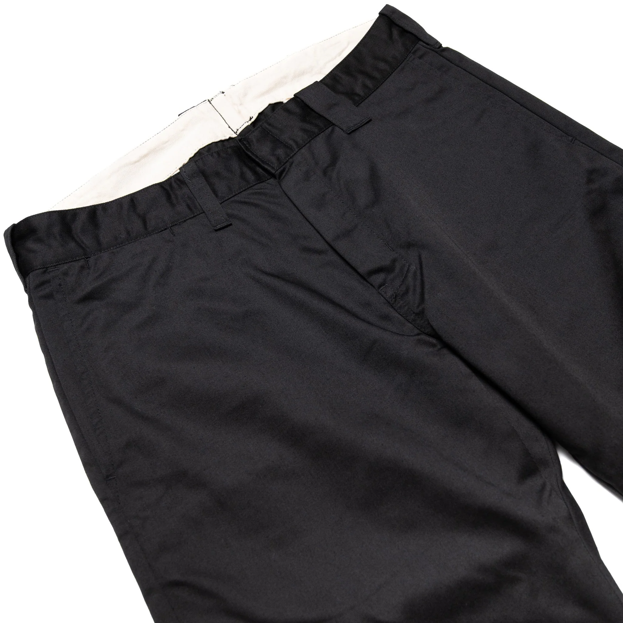 SWC500WP-CE T/C Twill Trousers - Mid Rise Slim Straight - Black - Image 4