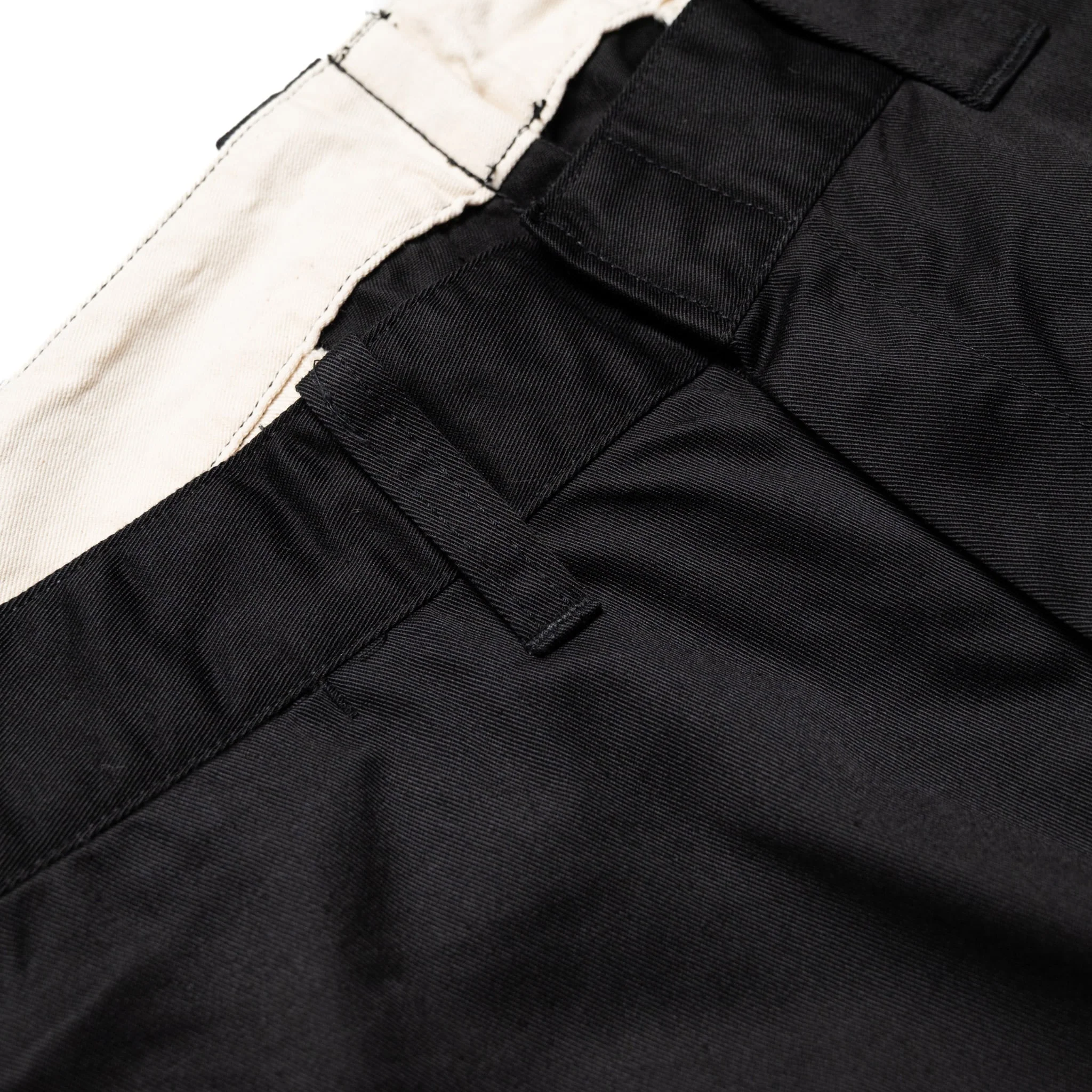 SWC500WP-CE T/C Twill Trousers - Mid Rise Slim Straight - Black - Image 6