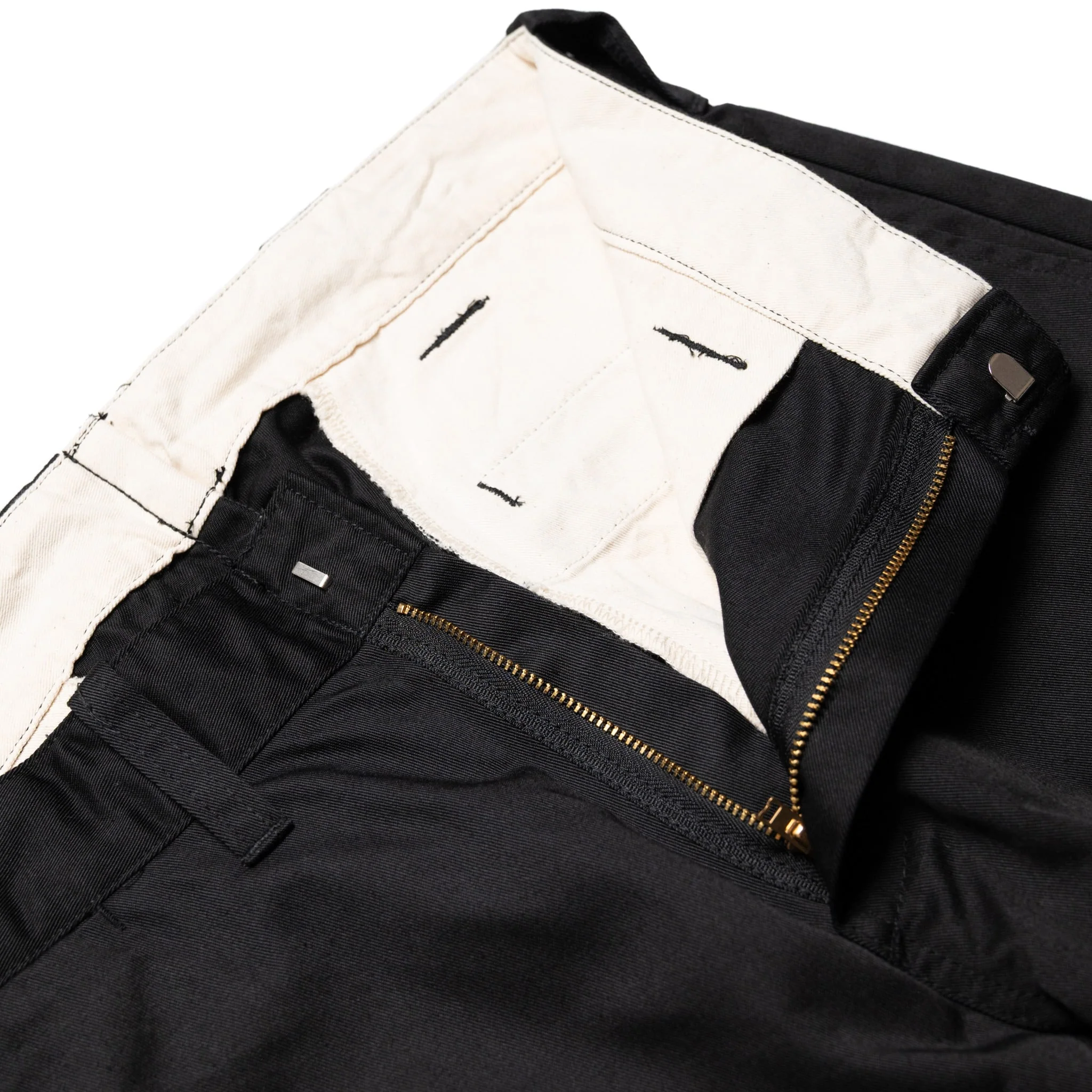 SWC500WP-CE T/C Twill Trousers - Mid Rise Slim Straight - Black - Image 7